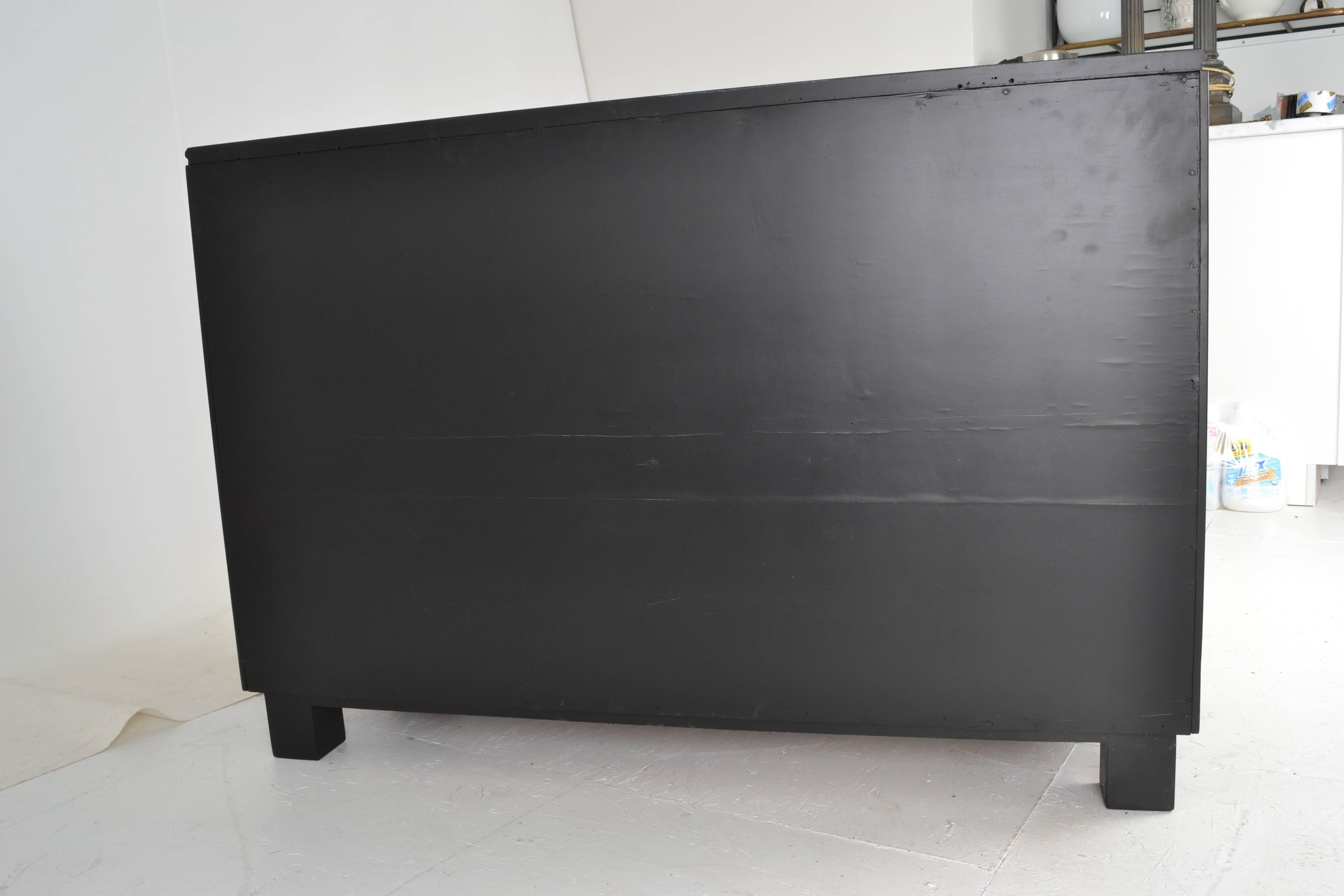 Mid-Century Sideboard in Black Lacquer, USA, 1950s 1