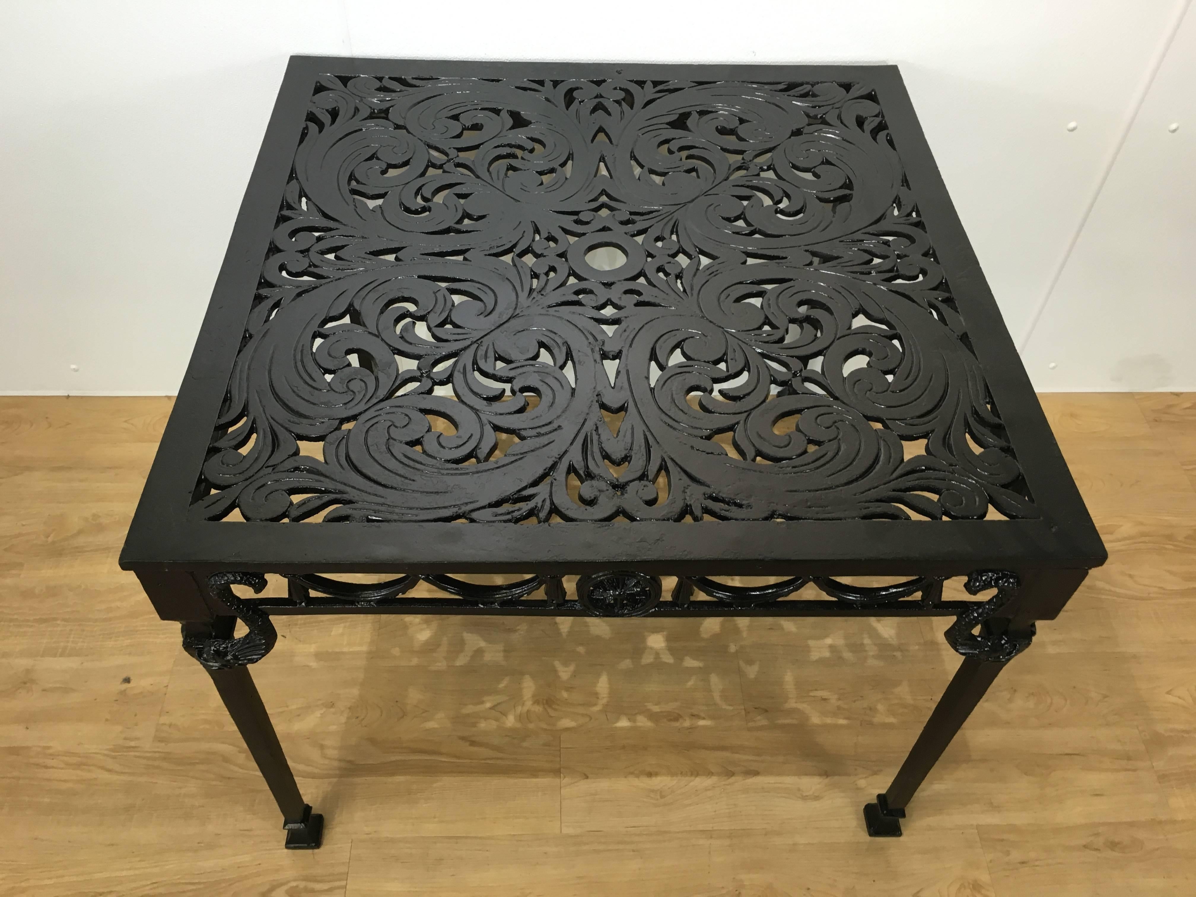 Neoclassical Molla Dolphin Motif Dining Table