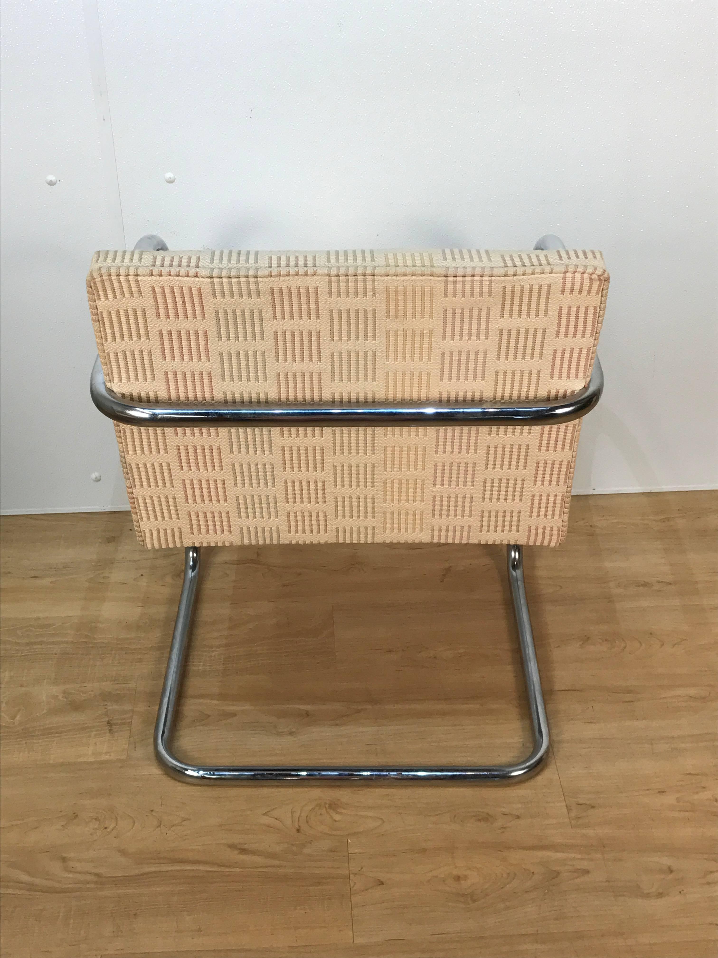 European 8 Midcentury Brono Tubular Chairs, Designed by Ludwig Mies van der Rohe For Sale