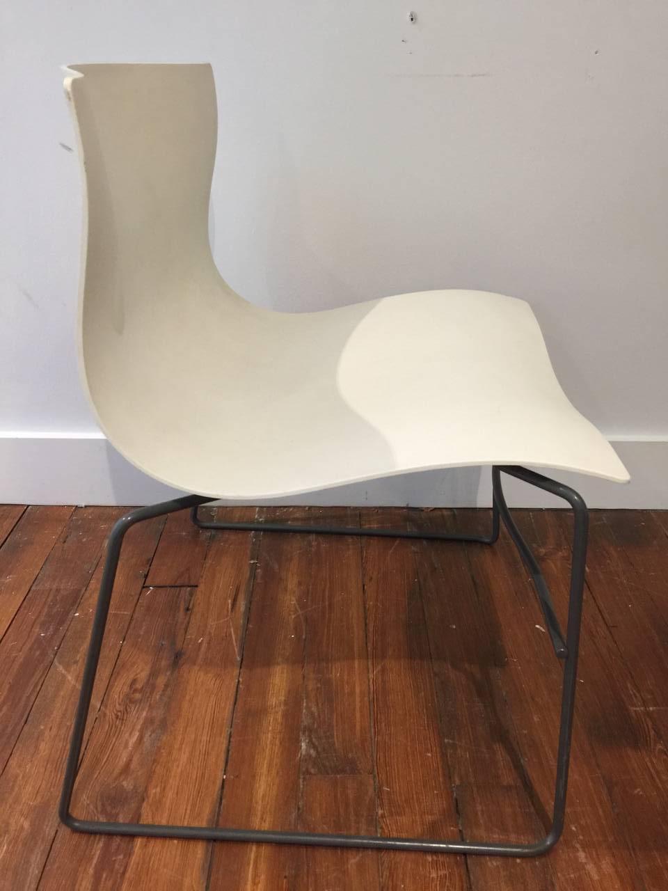 Mid-Century Modern Four Knoll Handkerchief Chairs For Sale