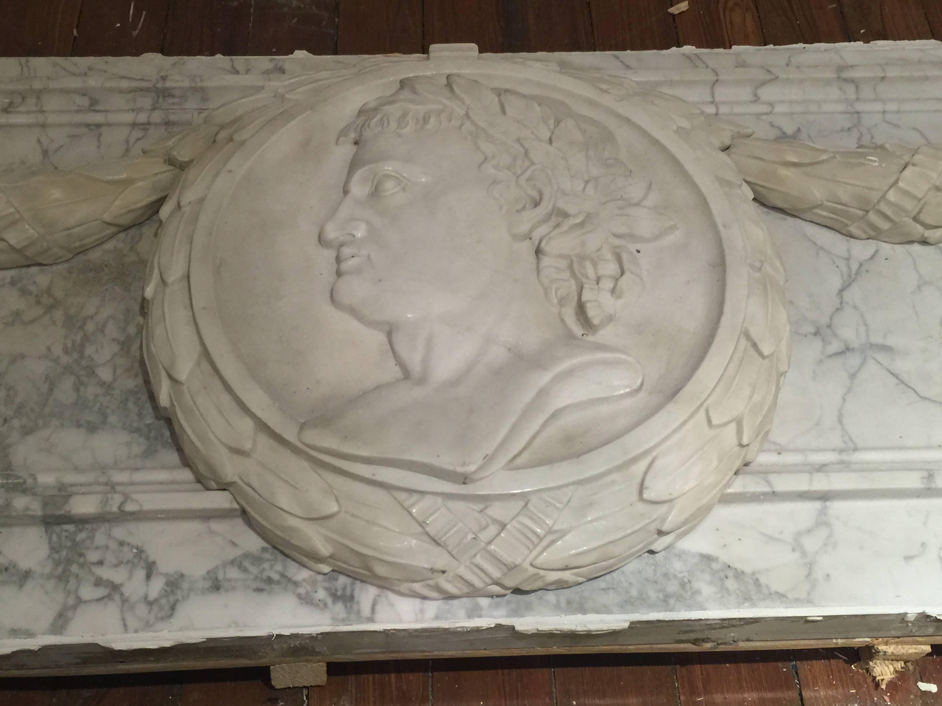 Italian Large Grand Tour Marble Plaque For Sale