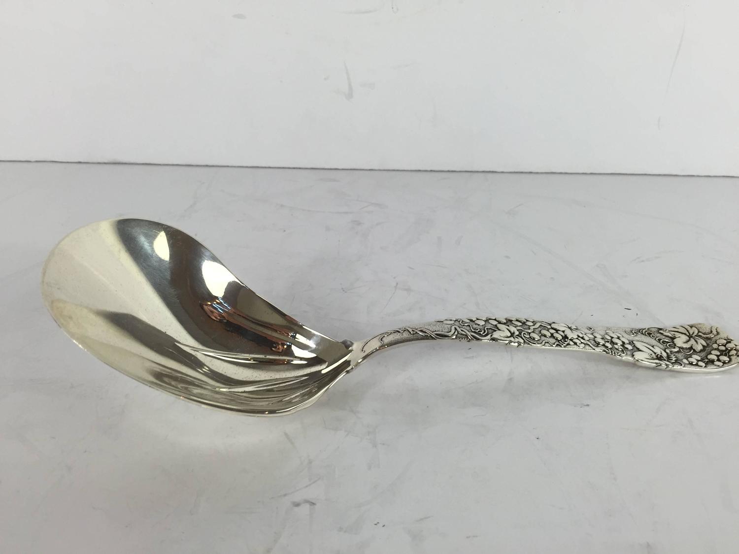 Tiffany and Co. Sterling "Vine" Scalloped Spoon at 1stdibs