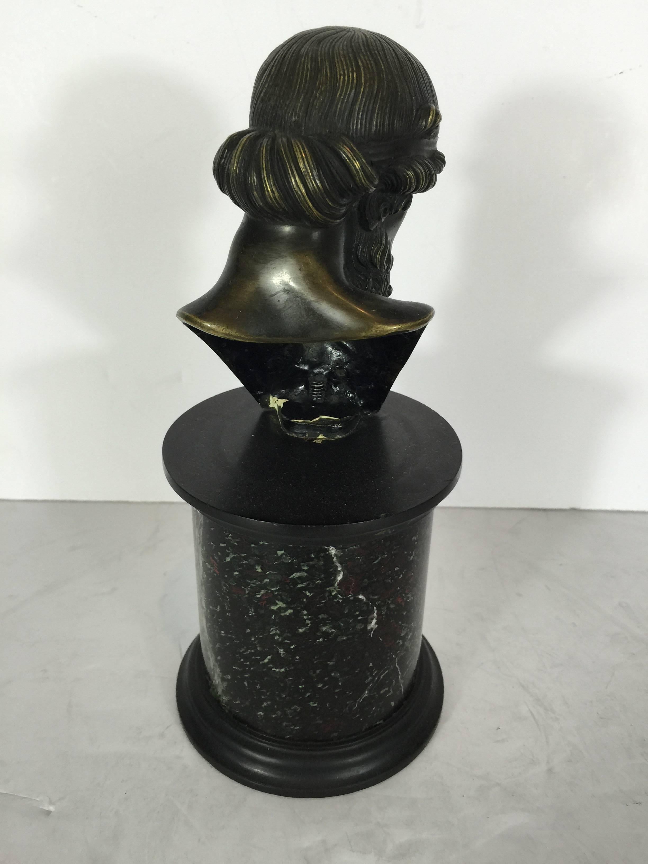 Italian Grand Tour Bronze Portrait Bust