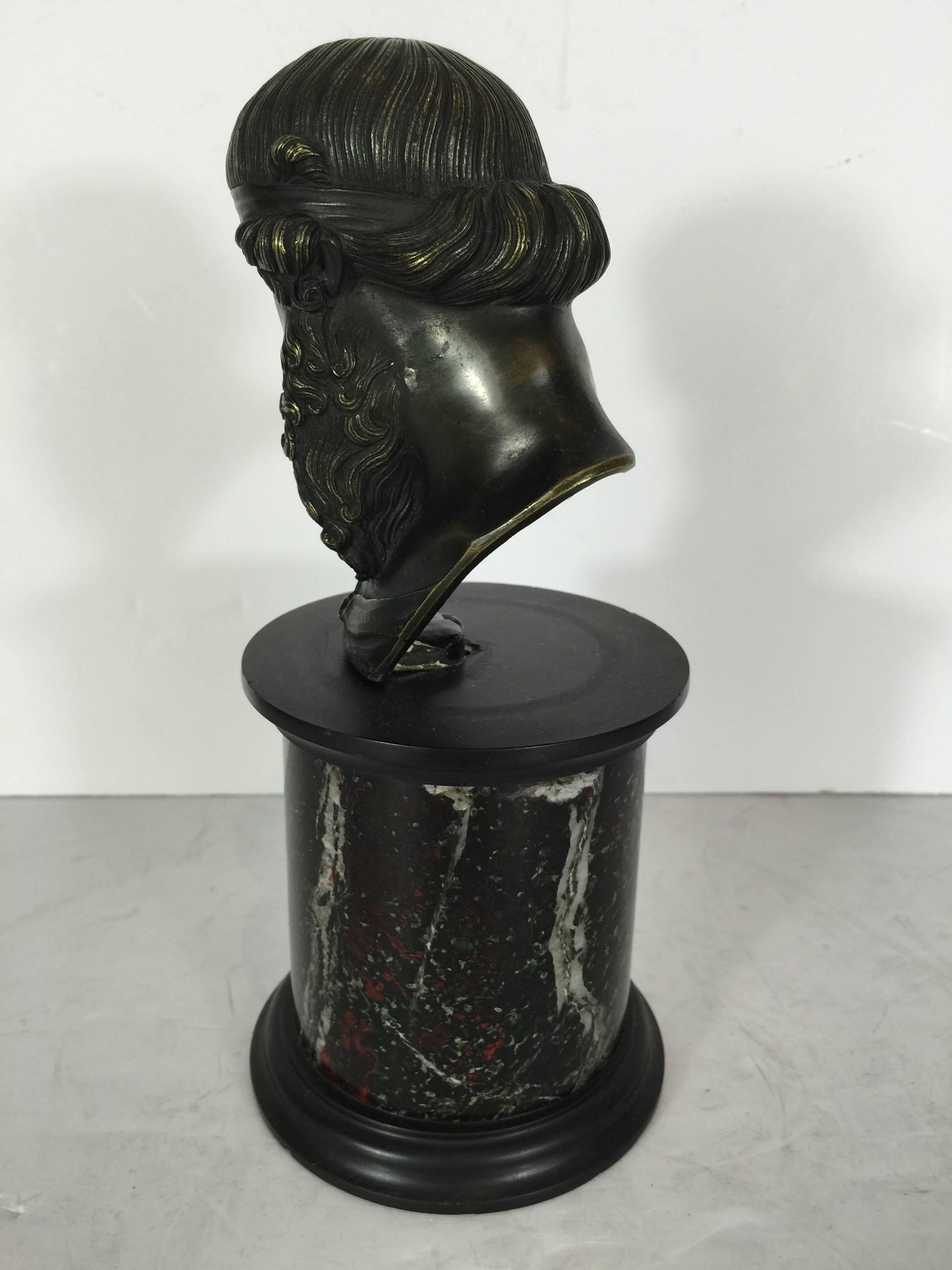 Grand Tour Bronze Portrait Bust In Good Condition In Oaks, PA