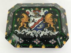 Armorial Enameled Paperweight
