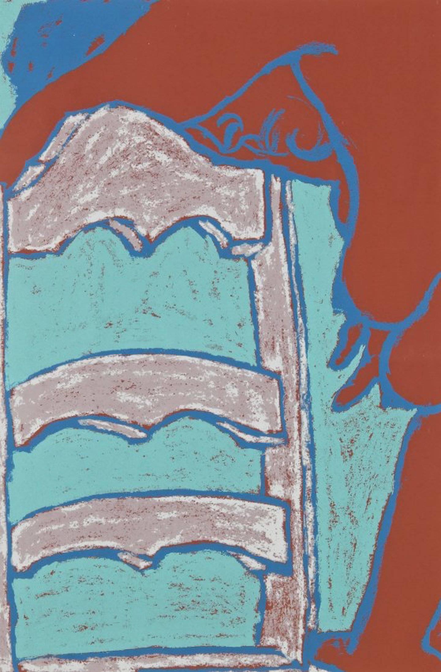 George Segal (American, 1924-2000).
Signed & dated lower right, numbered lower left.
Medium: Color serigraph.
Creation date: 1978.
Edition number: 30/135.
Dimensions: 17