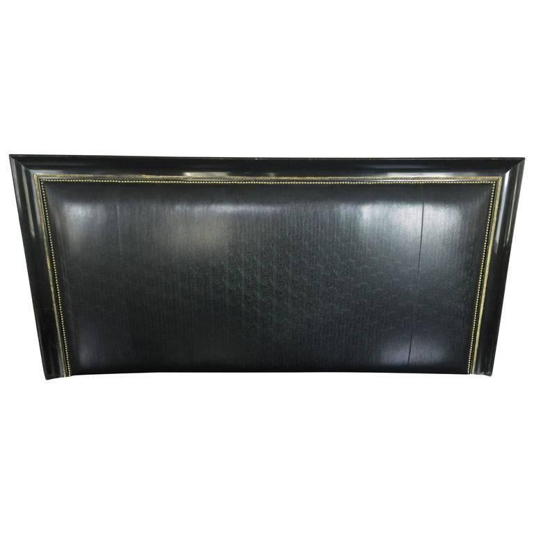Gilt Lacquered King Size Headboard  In Excellent Condition In Atlanta, GA