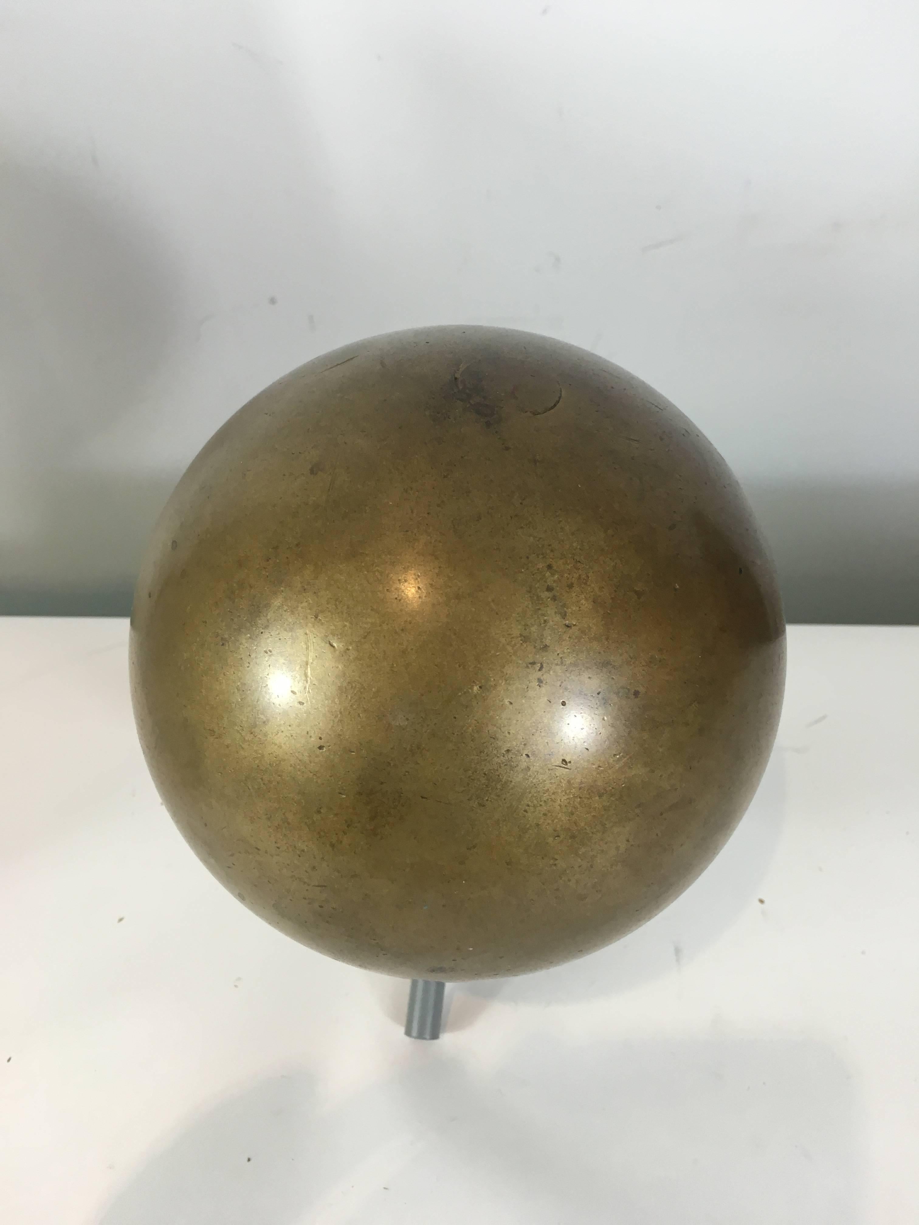 brass cannon ball