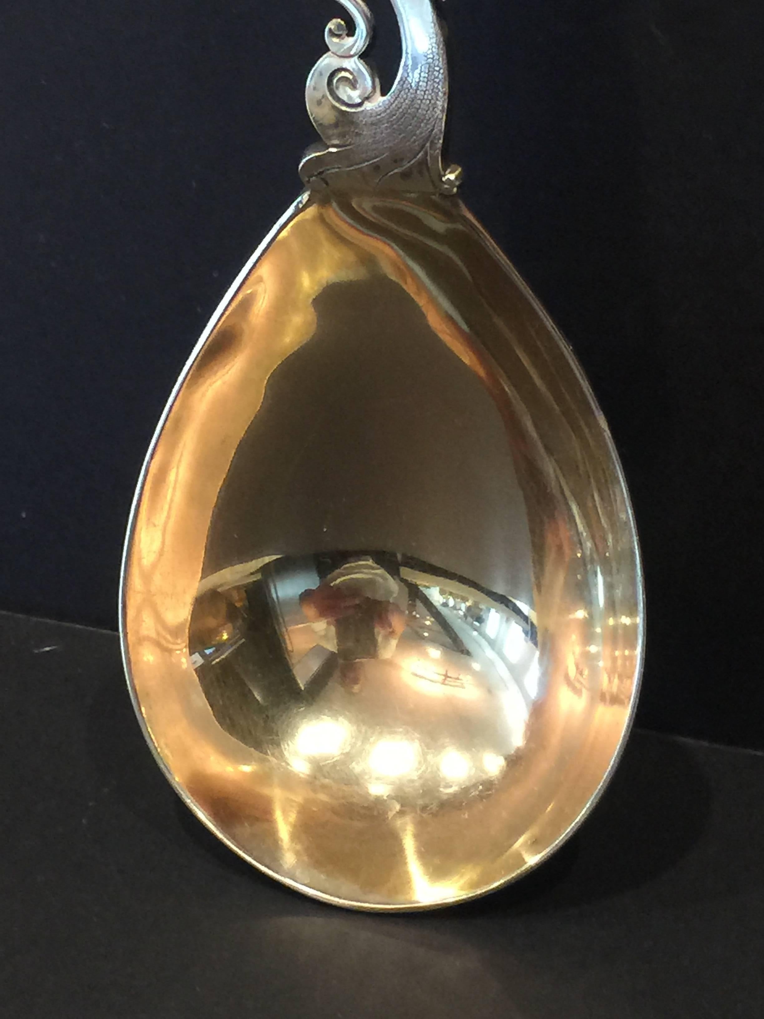  Sterling Ecclesiastical Christening Spoon In Excellent Condition In Oaks, PA