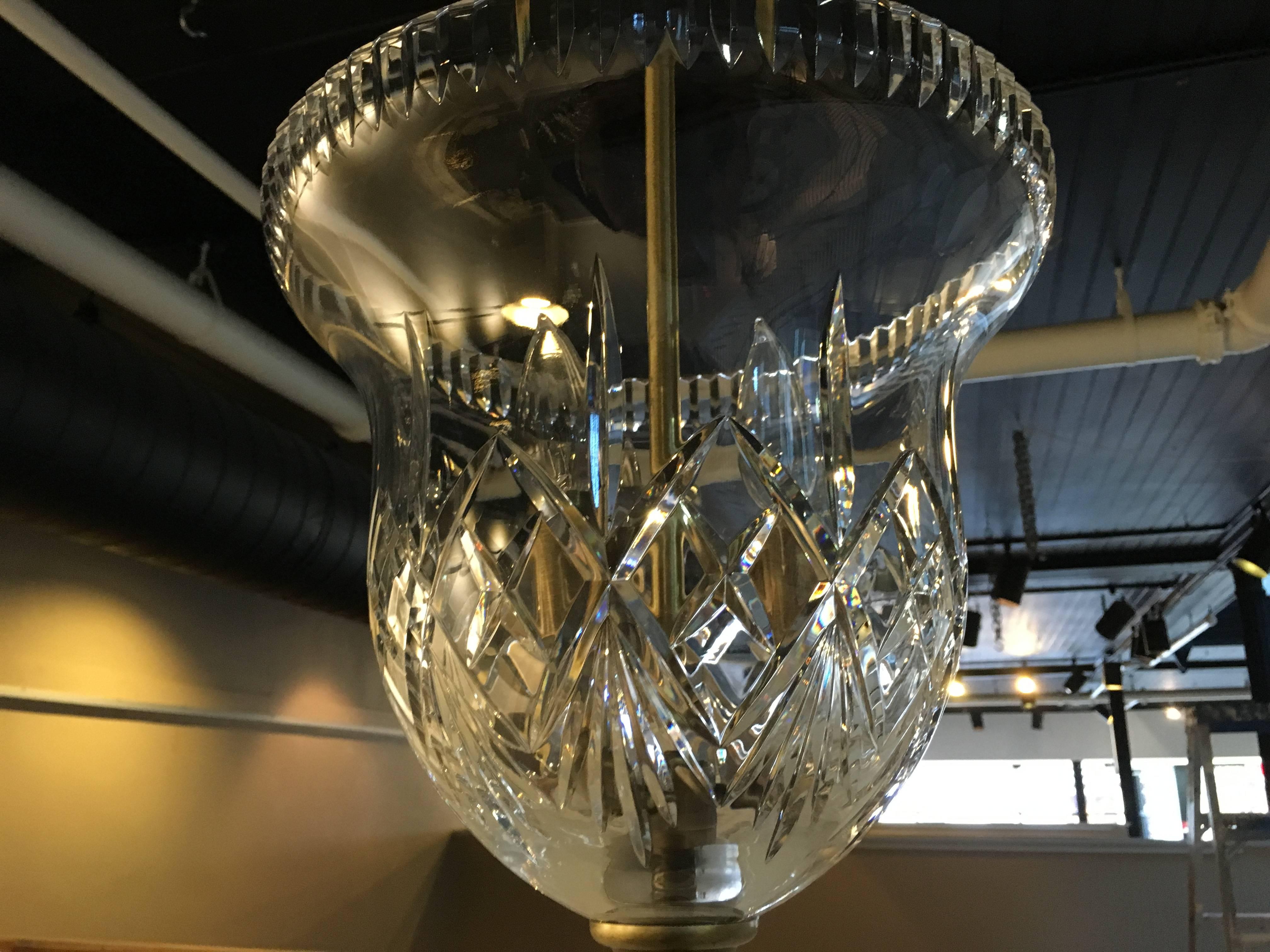 Waterford Crystal Lantern In Excellent Condition In Oaks, PA
