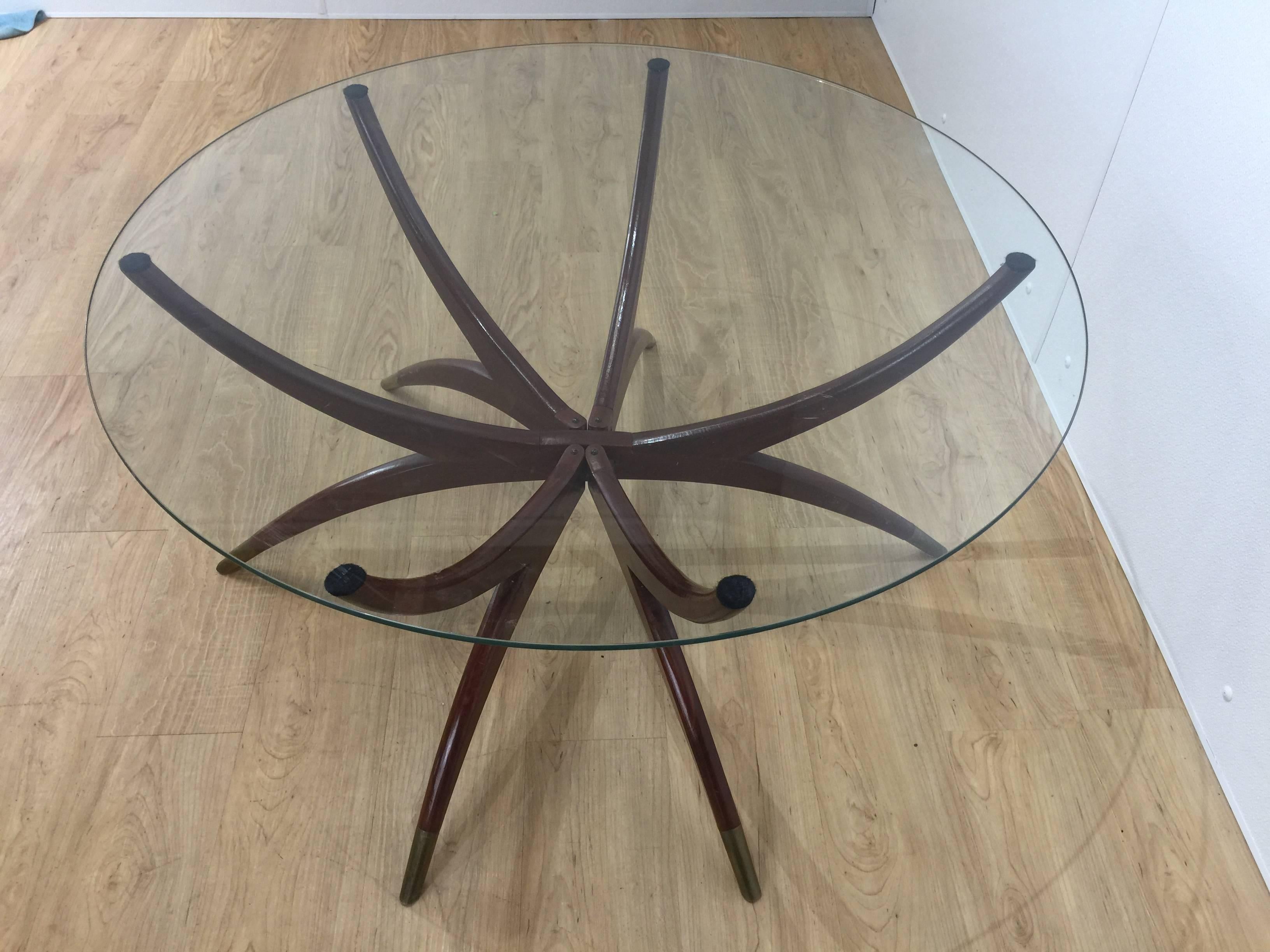 mid century spider leg table