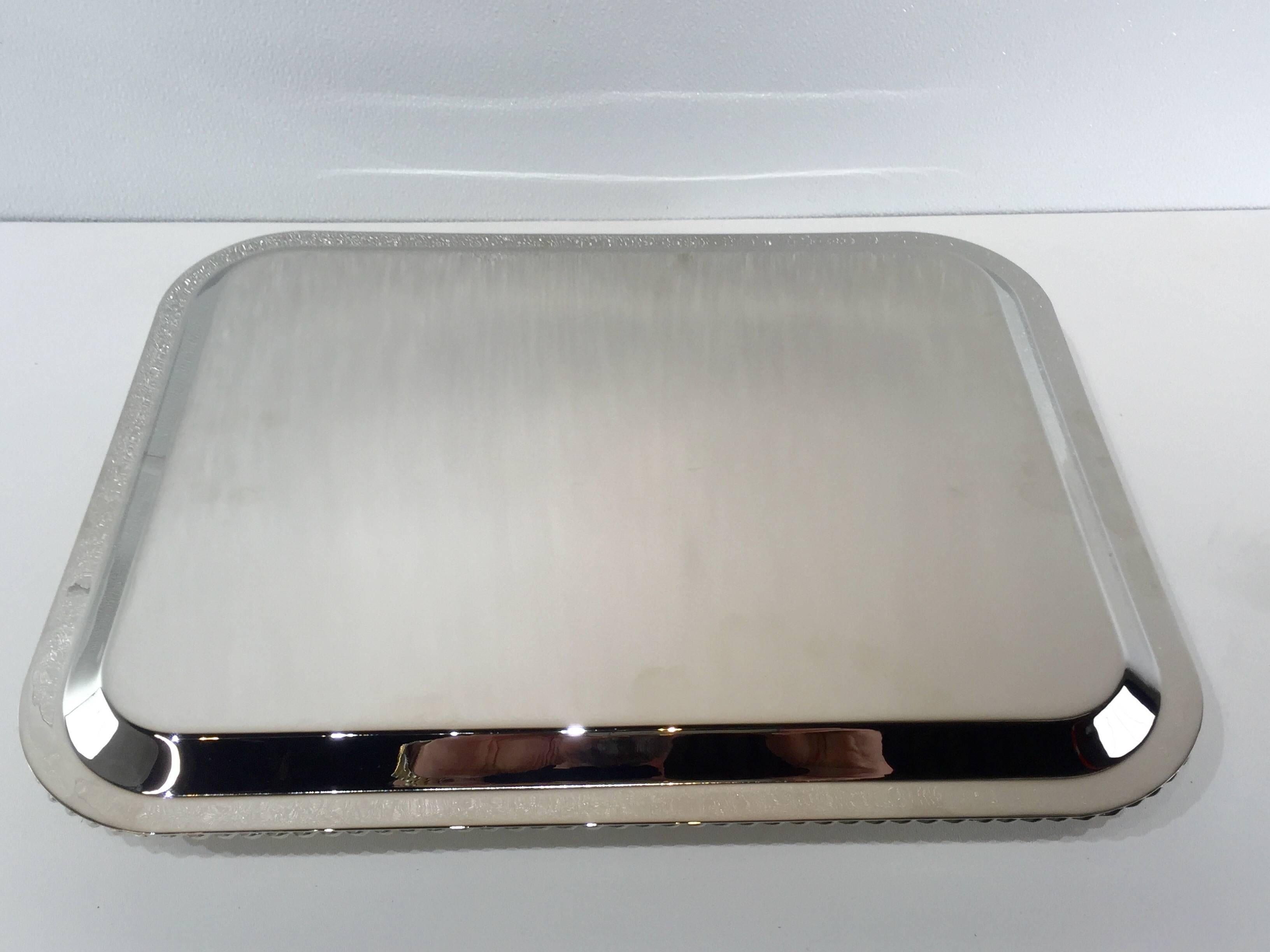 Large Jean Després Style Chainlink Tray 2