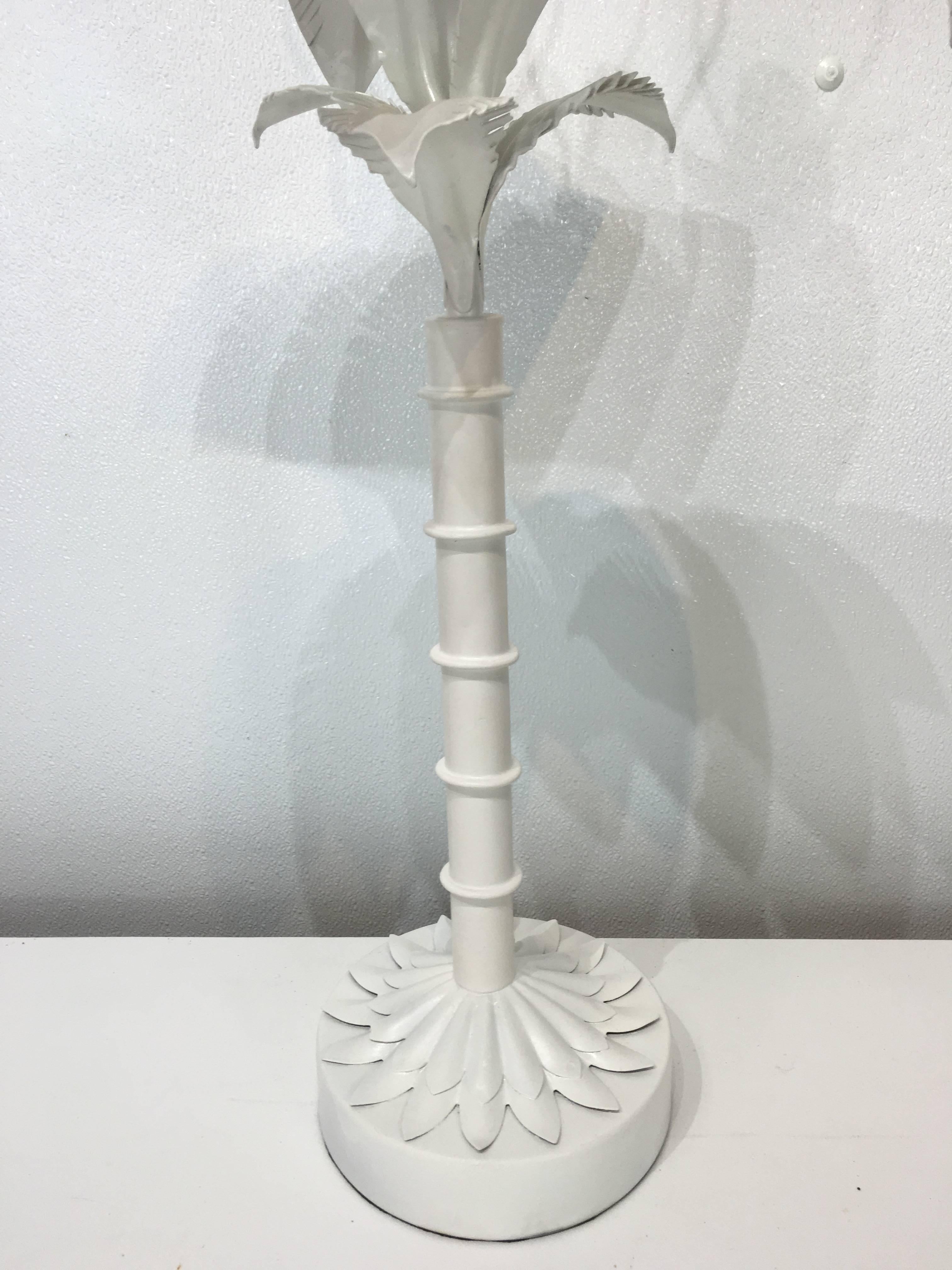 Palm Tree Table Lamp In Good Condition In Oaks, PA