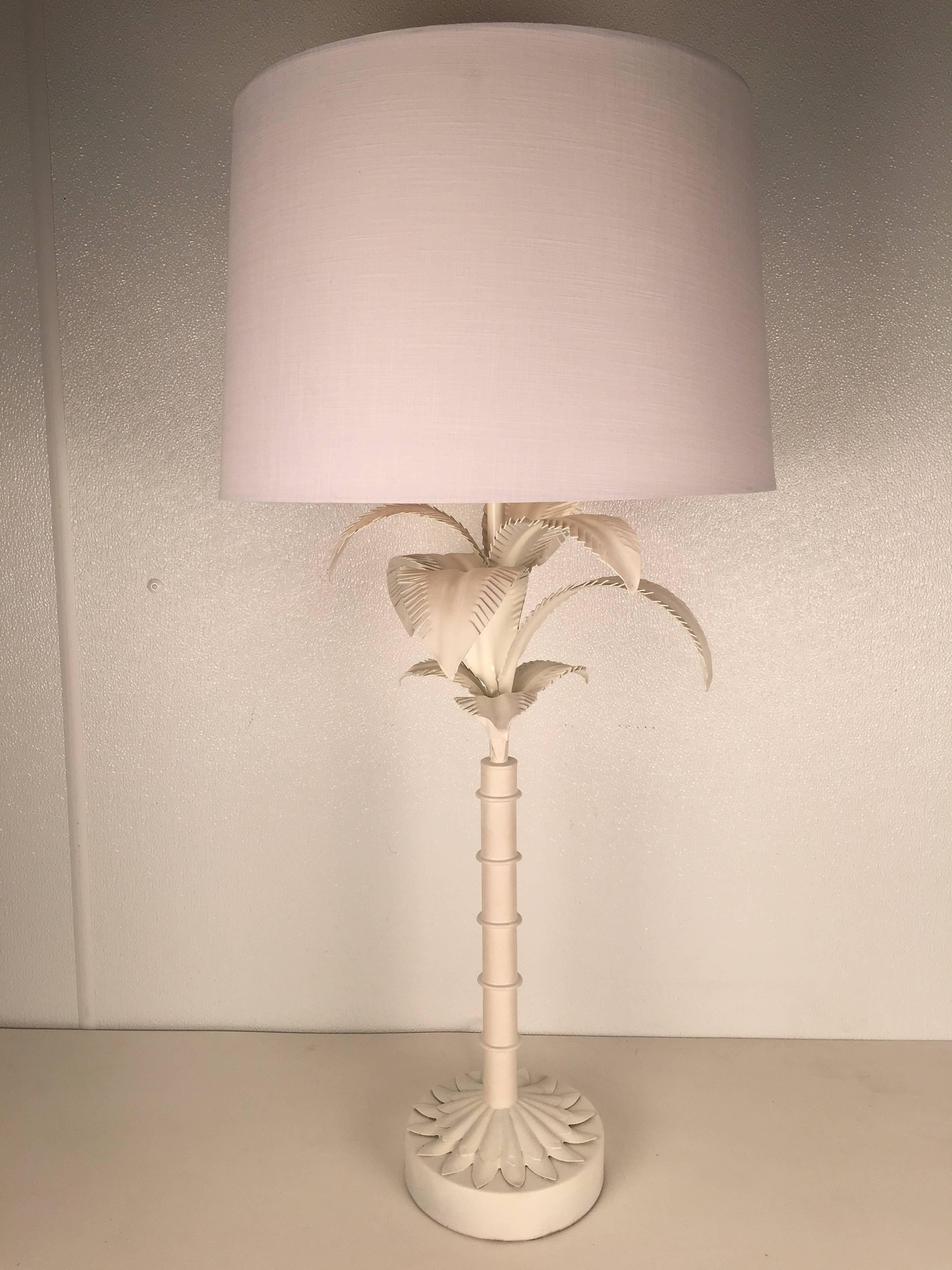 Mid-Century Modern Palm Tree Table Lamp