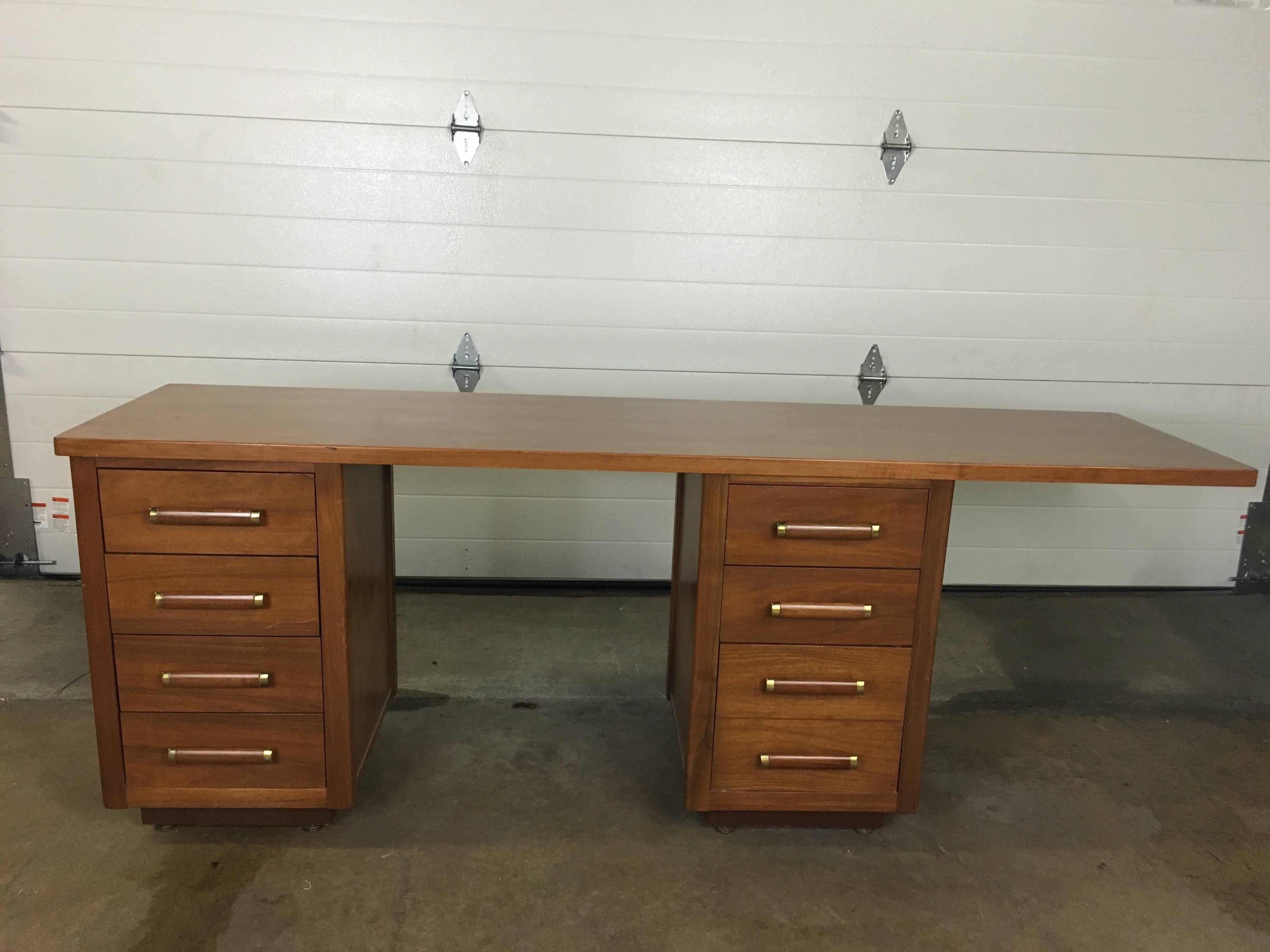 Mid-Century Executive desk suite, rare opportunity to acquire period 