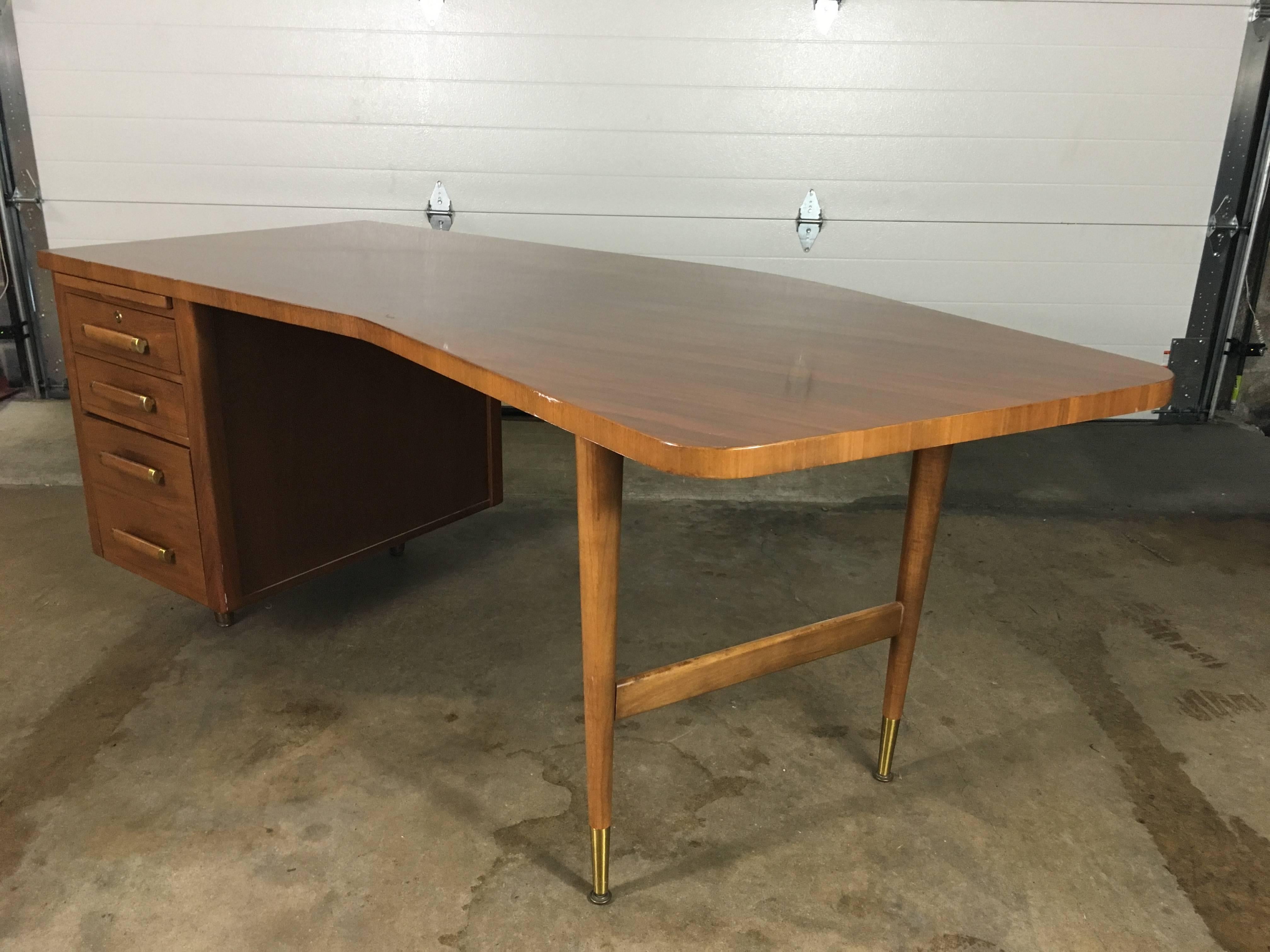 American Mid-Century Executive Desk Suite