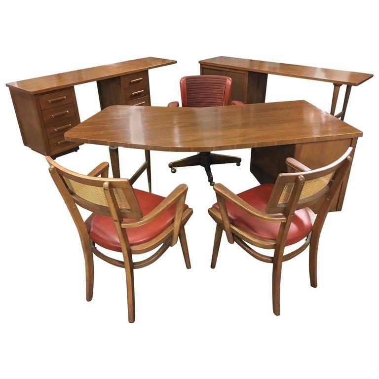 Mid-Century Executive Desk Suite 3