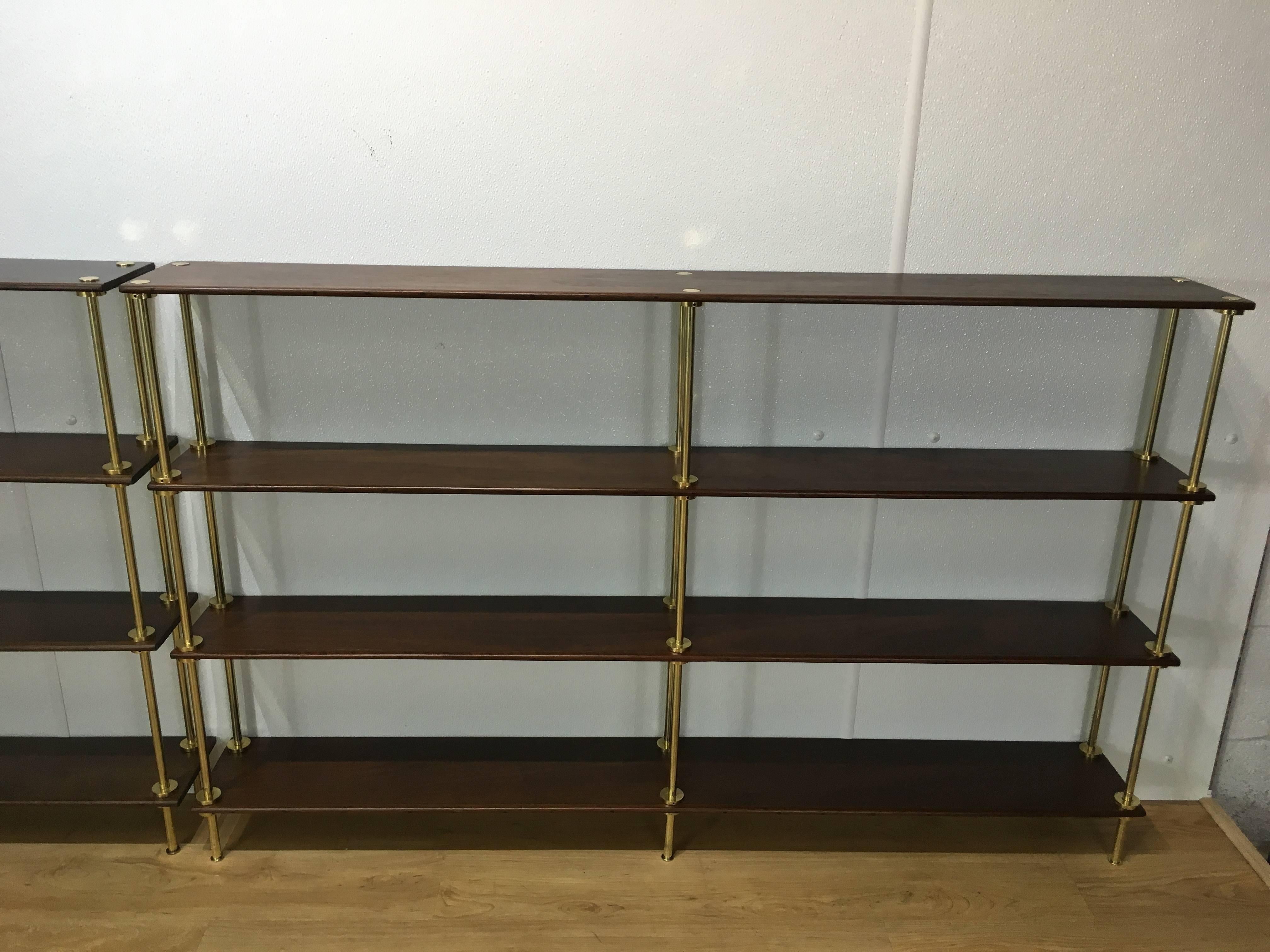 English Near Pair of Diminutive Campaign Bookcases For Sale