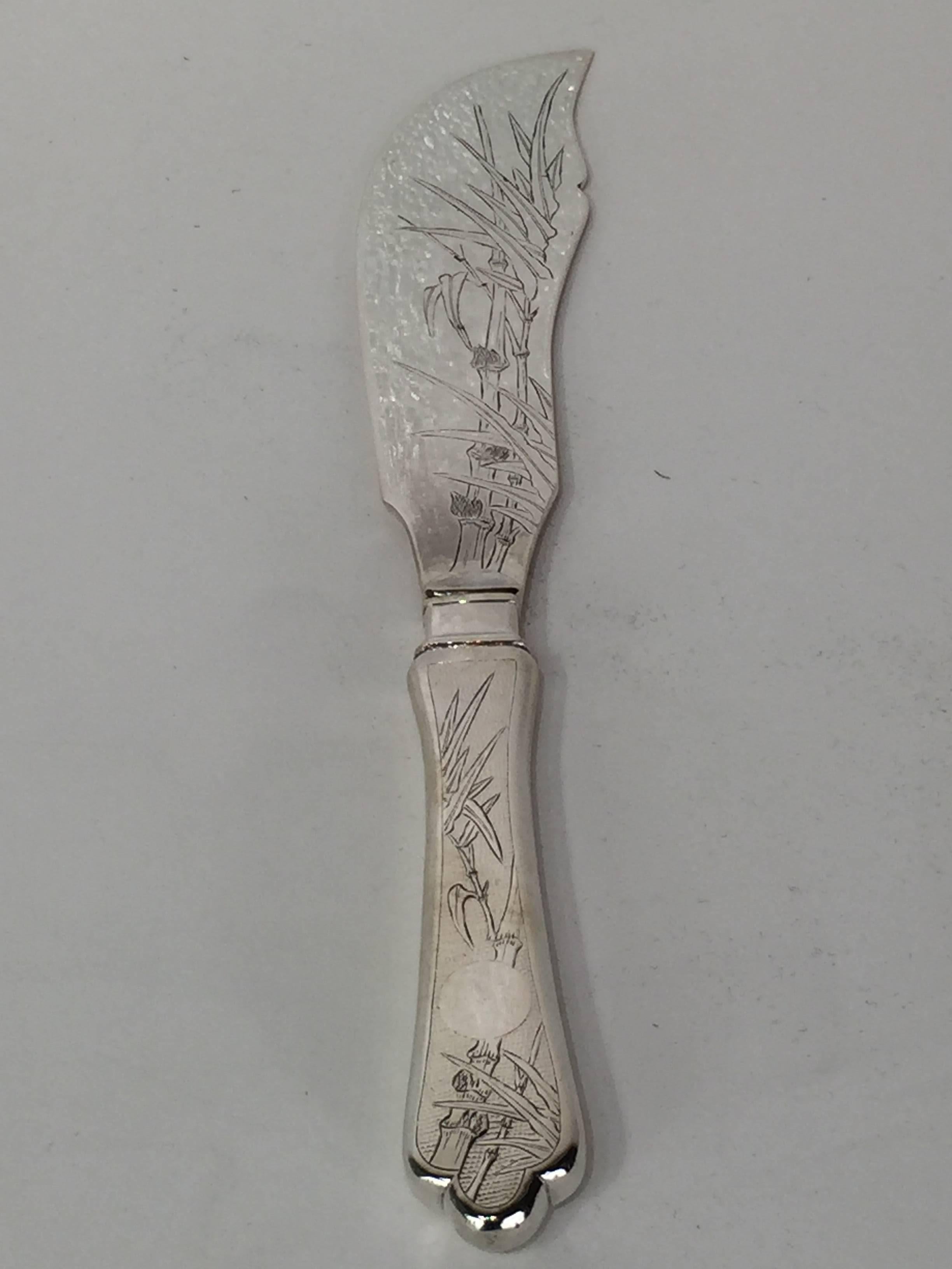 Hong Kong Chinese Export Silver Fish Fork & Knife
