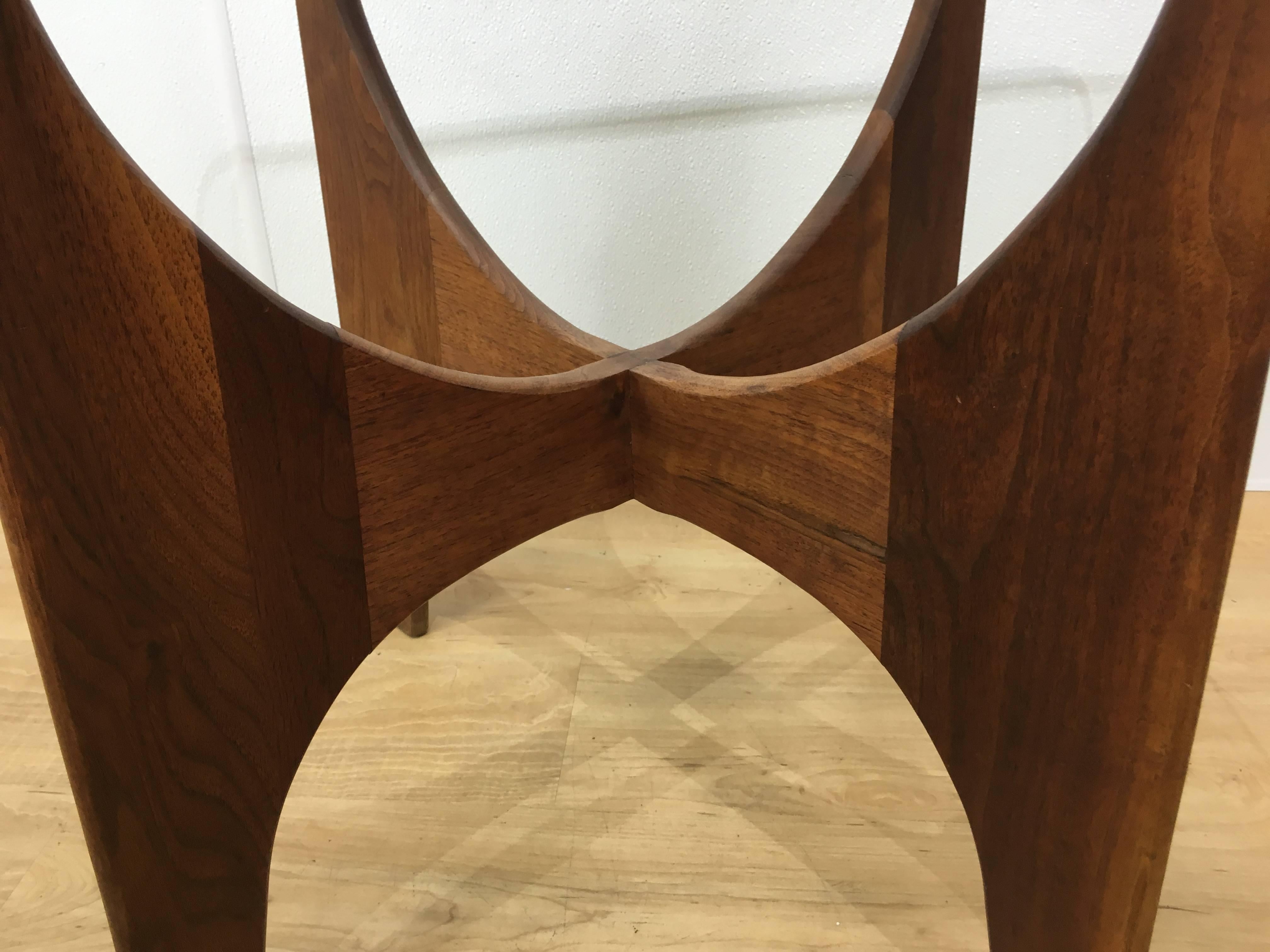 American Sculptural Walnut Occasional Table by Adrian Pearsall