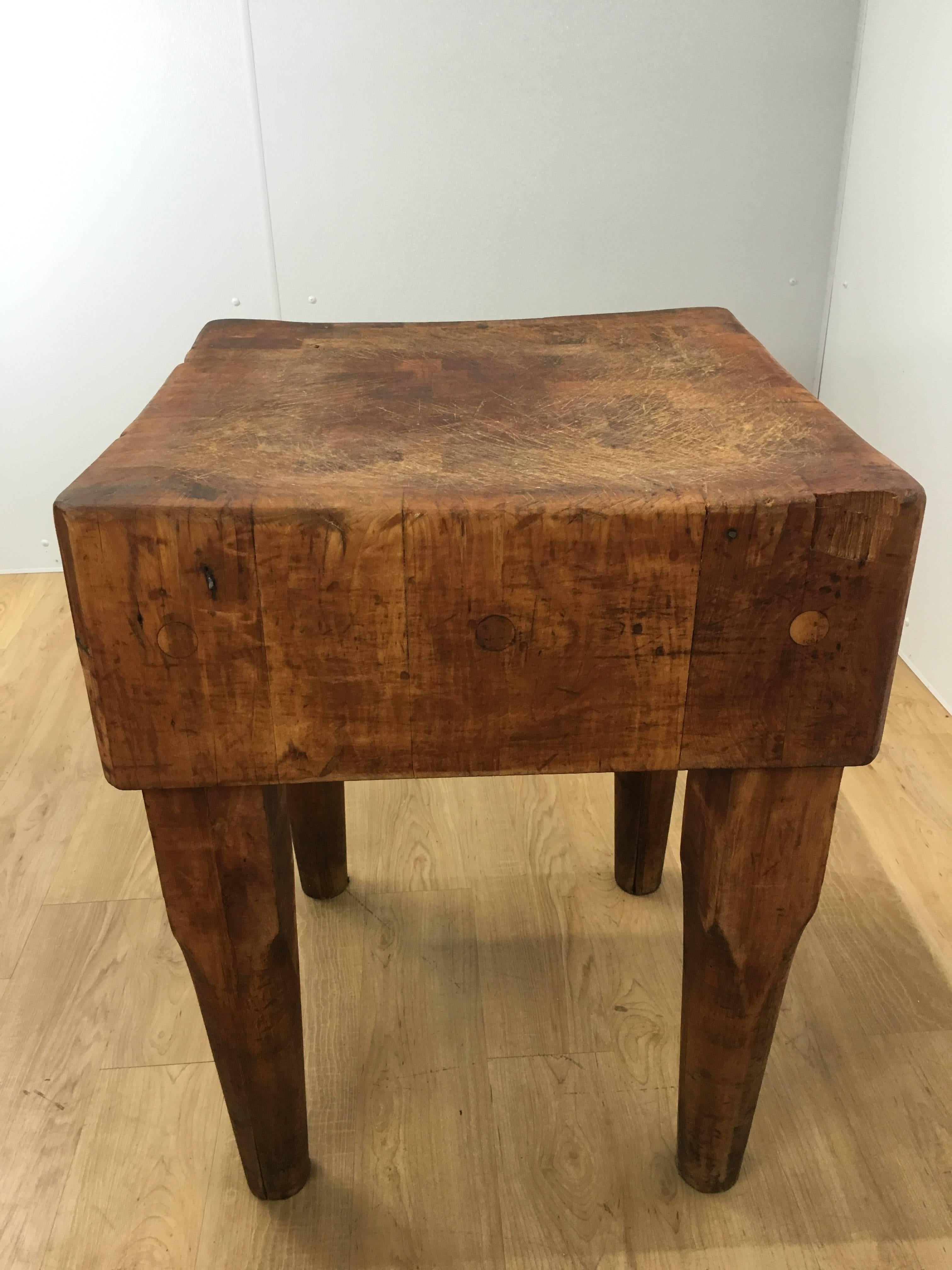 American Early 20th Century Butcher Block For Sale