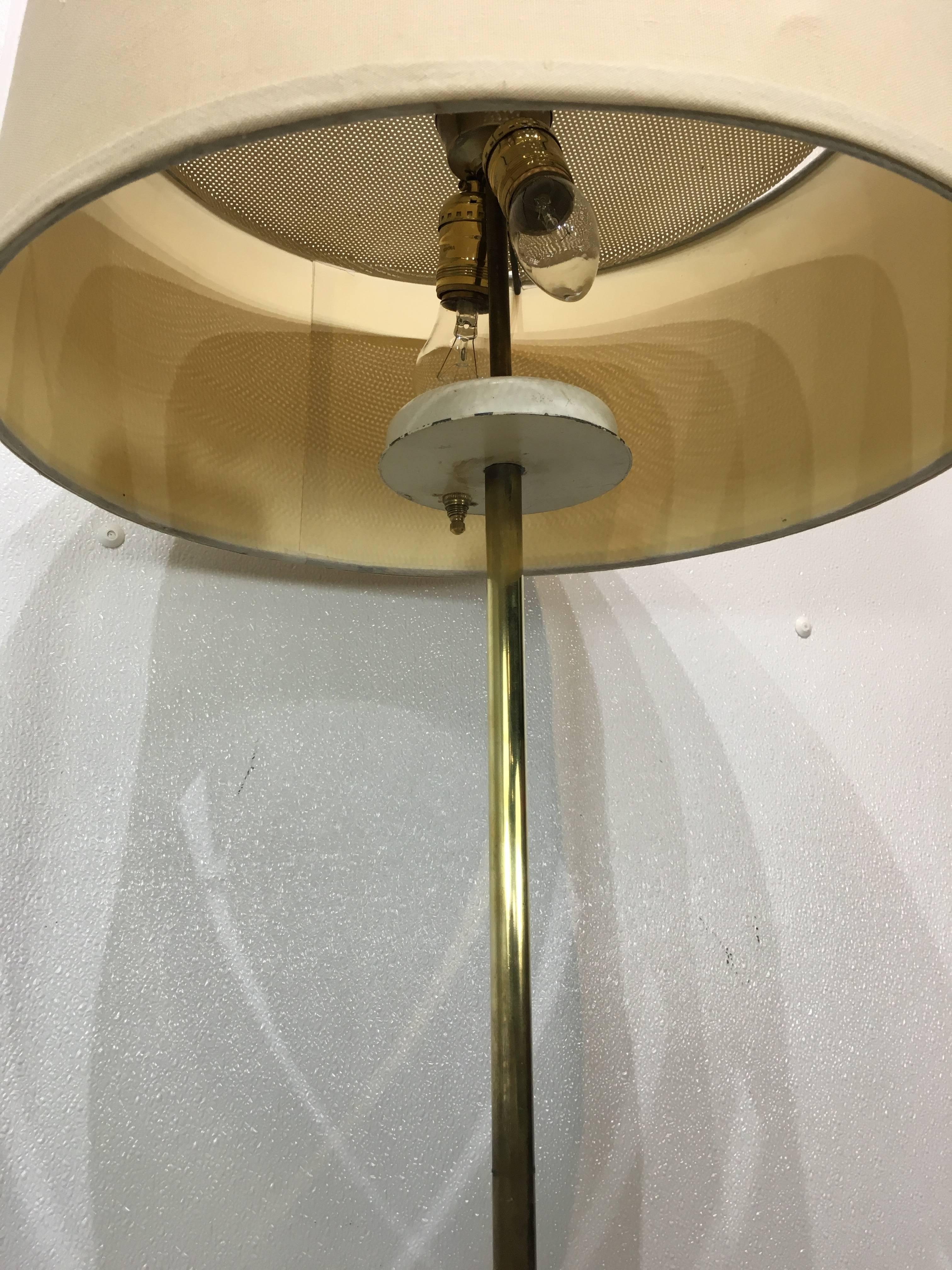 Mid-20th Century Robsjohn- Gibbons Stye Adjustable Mid-Century Floor Lamp