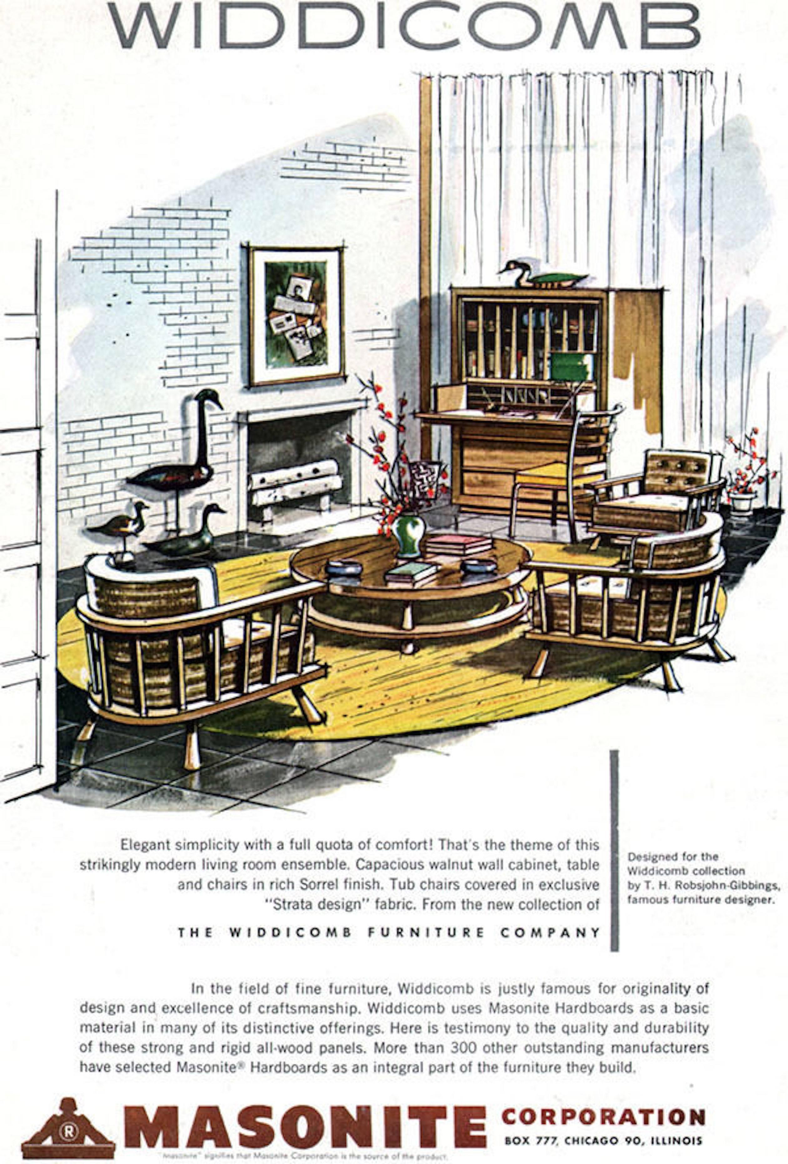 Rare Ebonized Two-Drawer Cocktail Table by T.H. Robsjohn-Gibbings 2