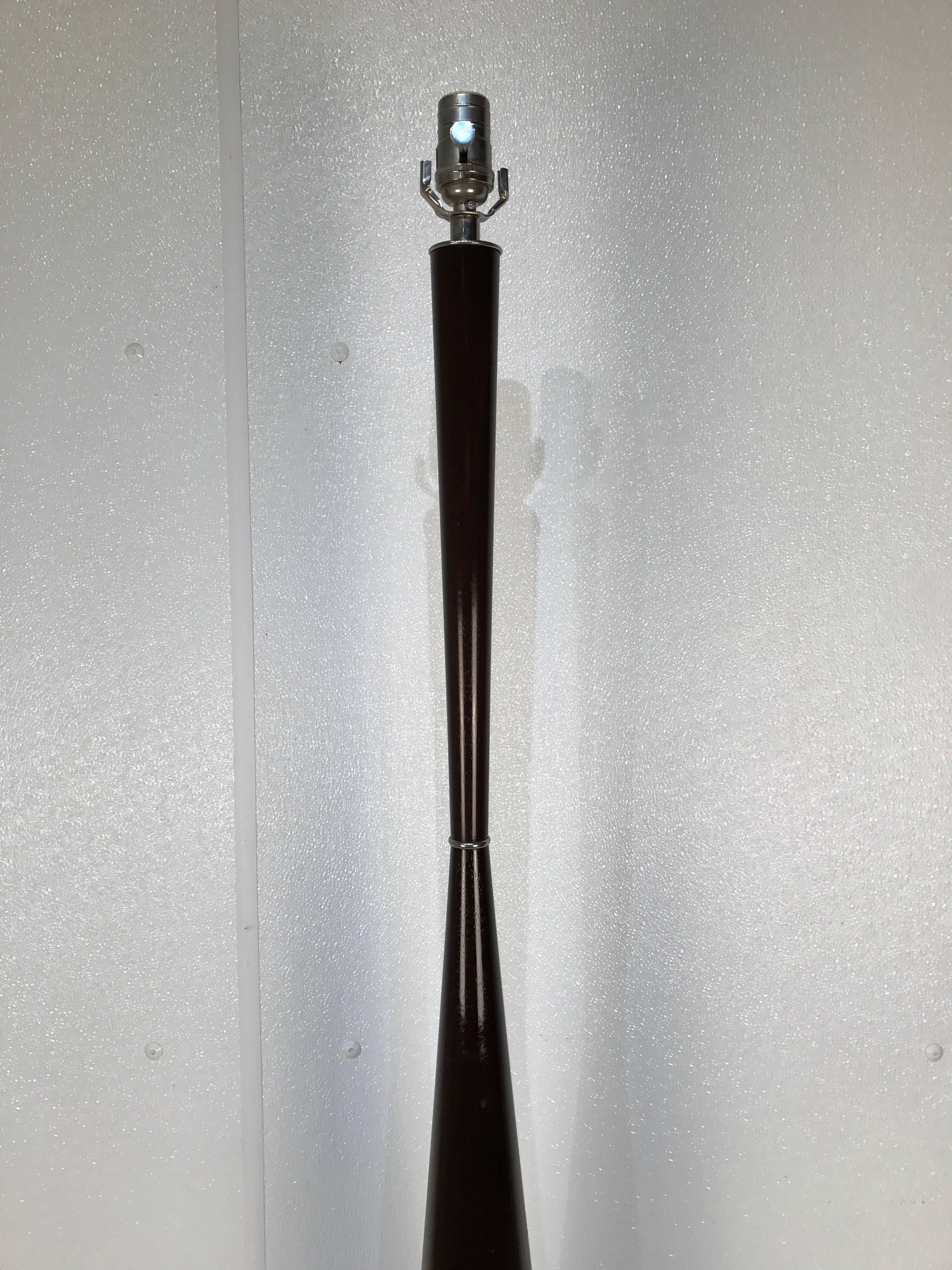 American Phillip Powell Style Conical Floor Lamp For Sale