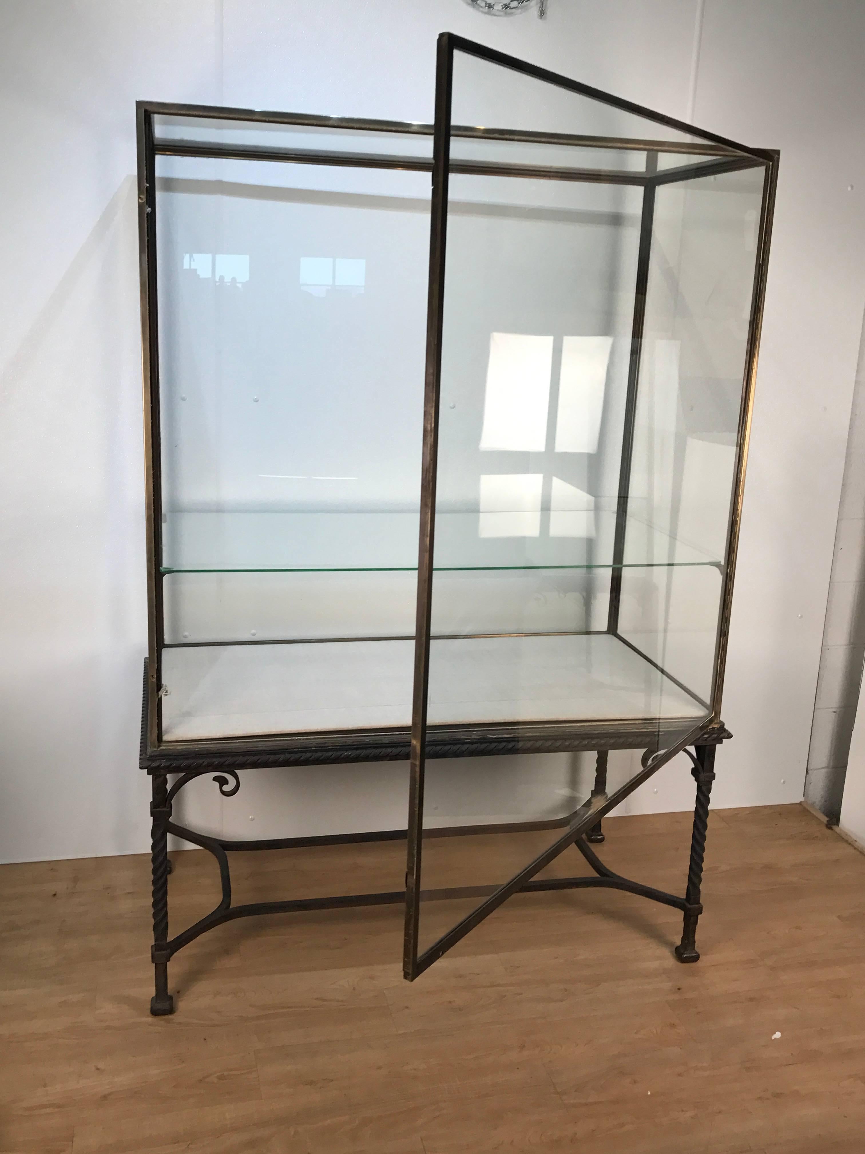 Forged Pair of Belle Époque Museum Display Cases