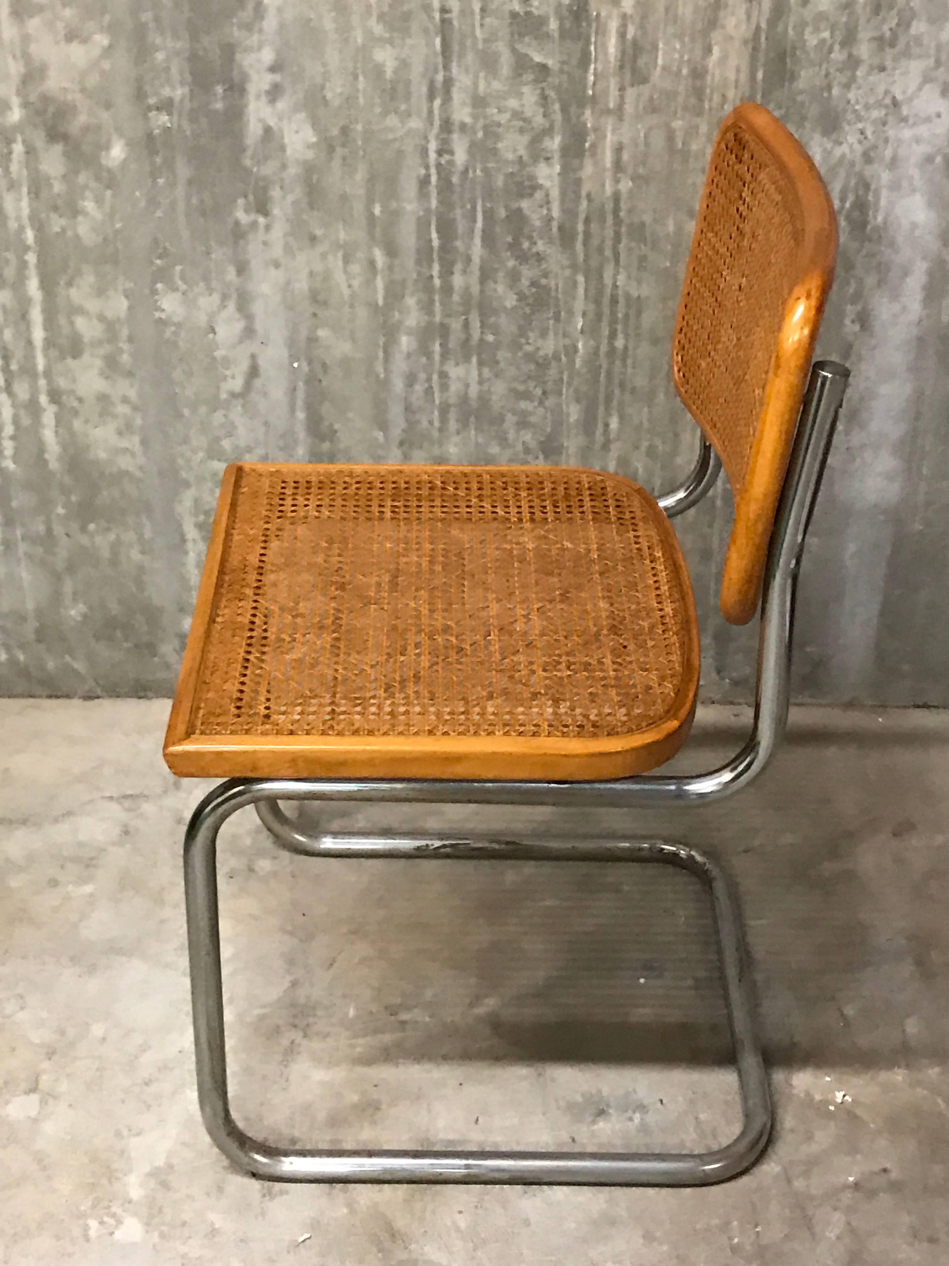 Modern Six Vintage Italian Cesca Chairs