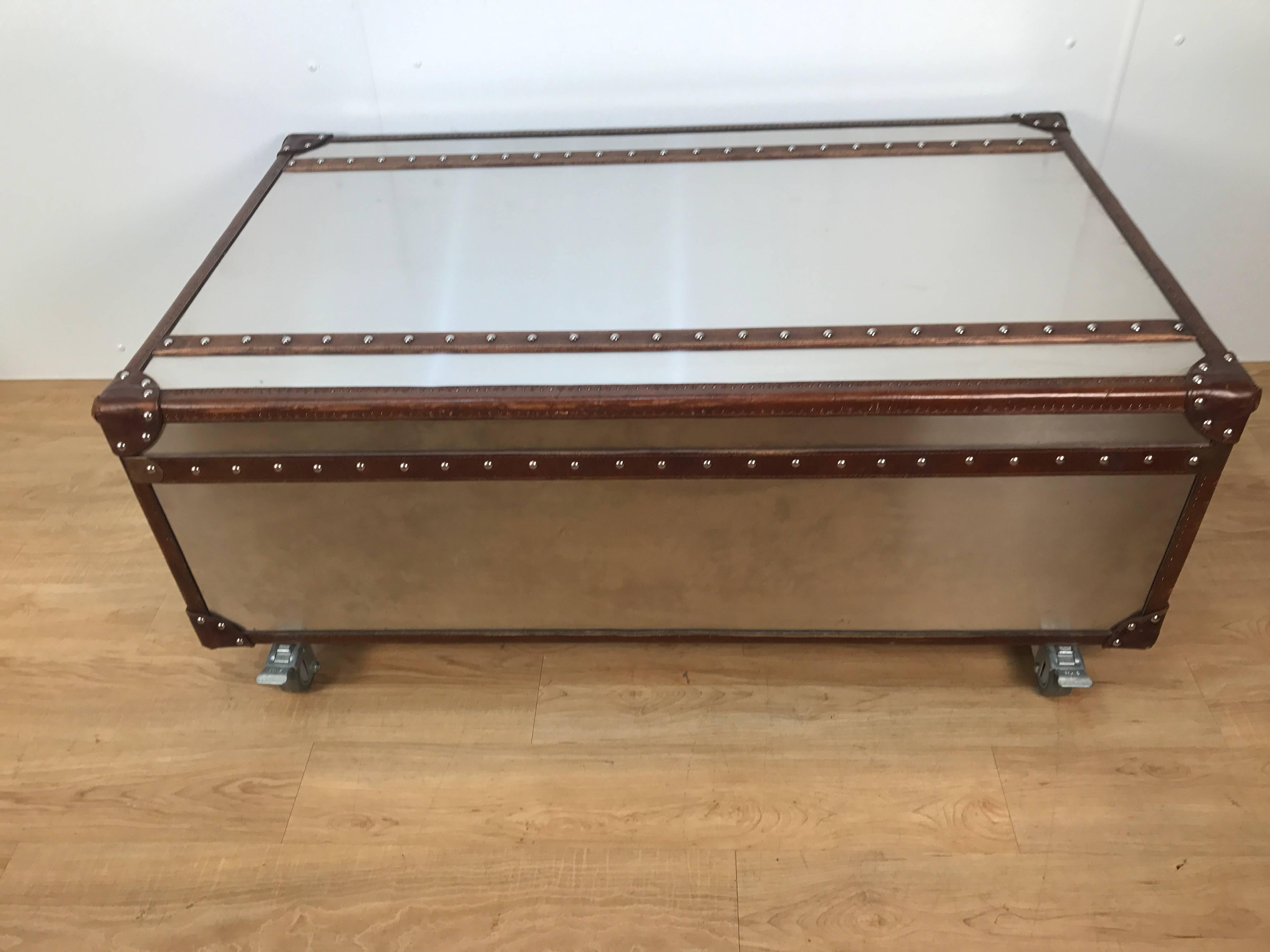 trunk coffee table with drawers