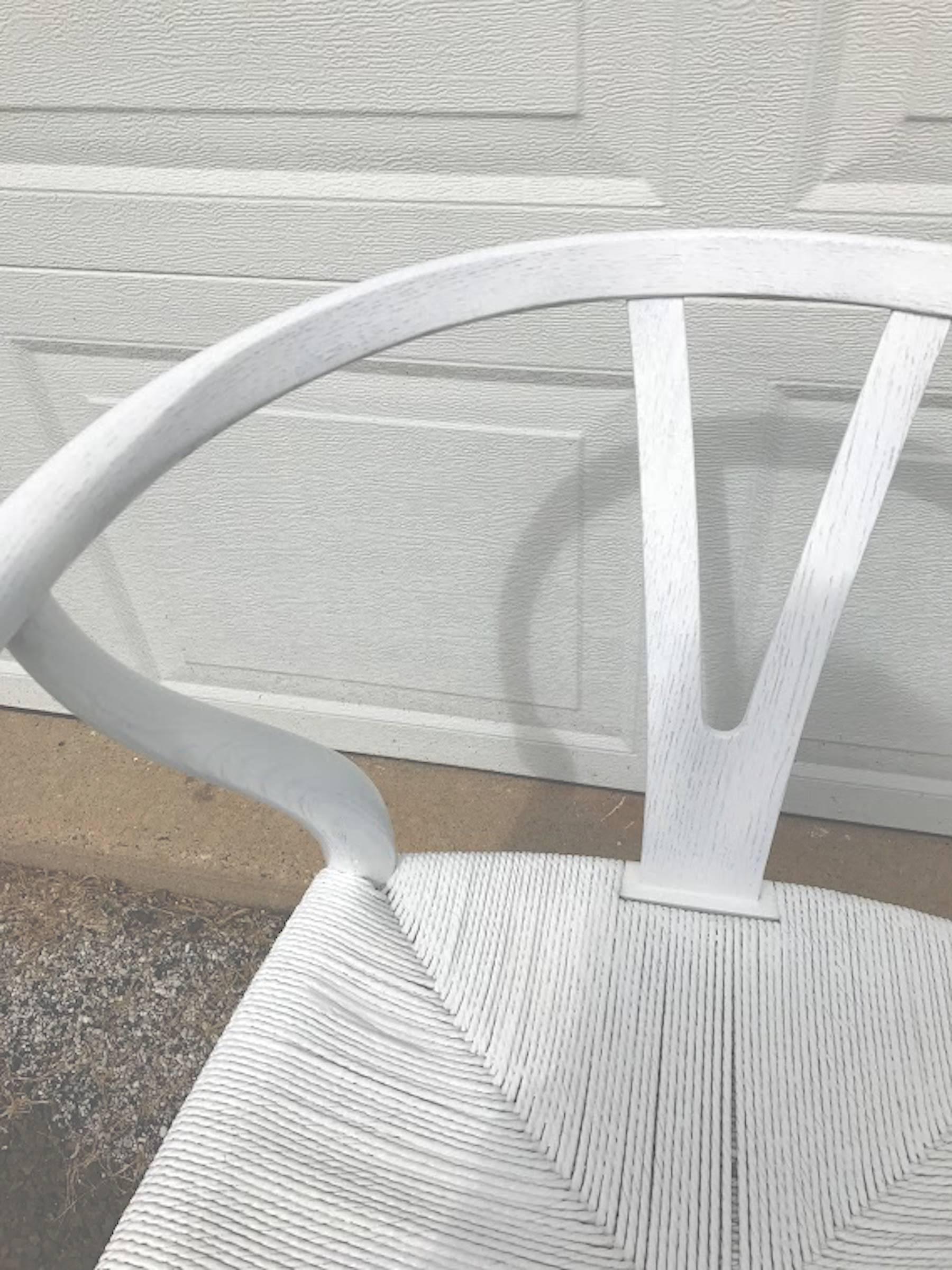white wishbone chairs