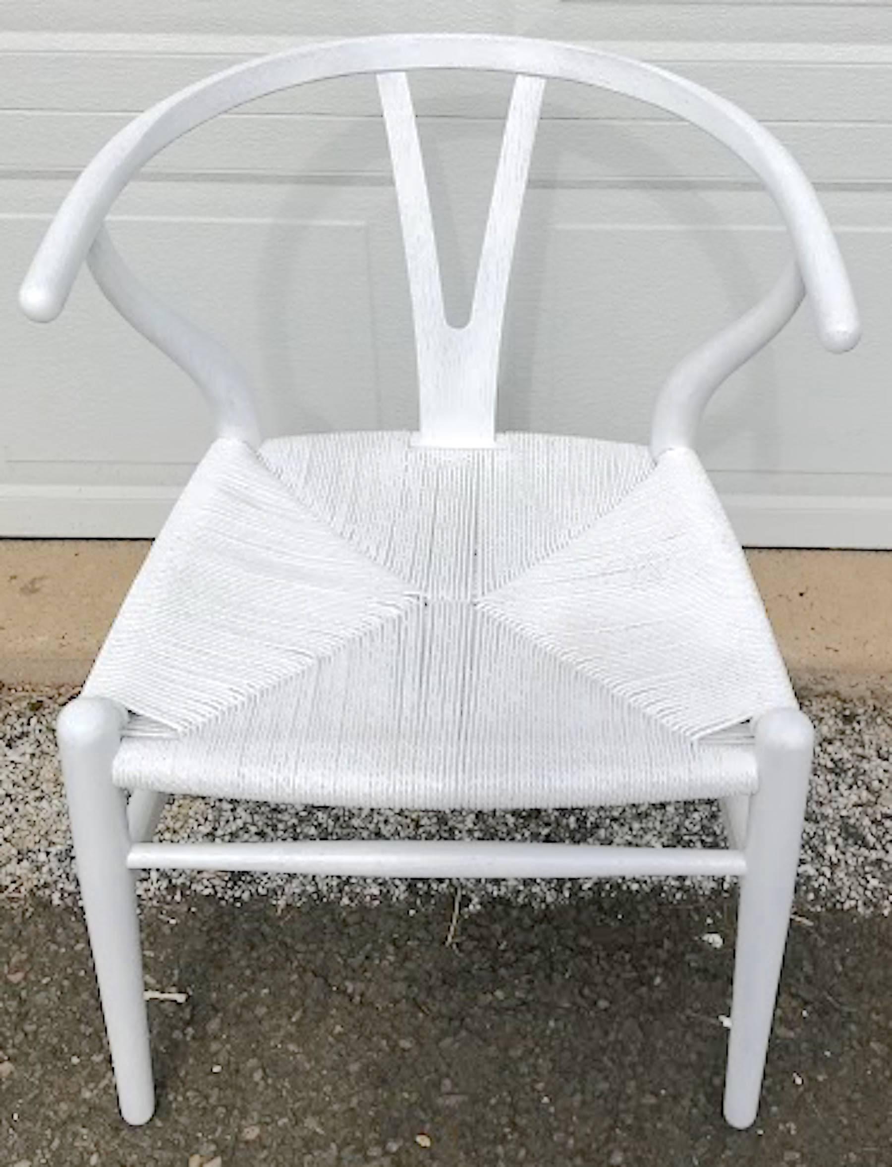 wishbone chair white