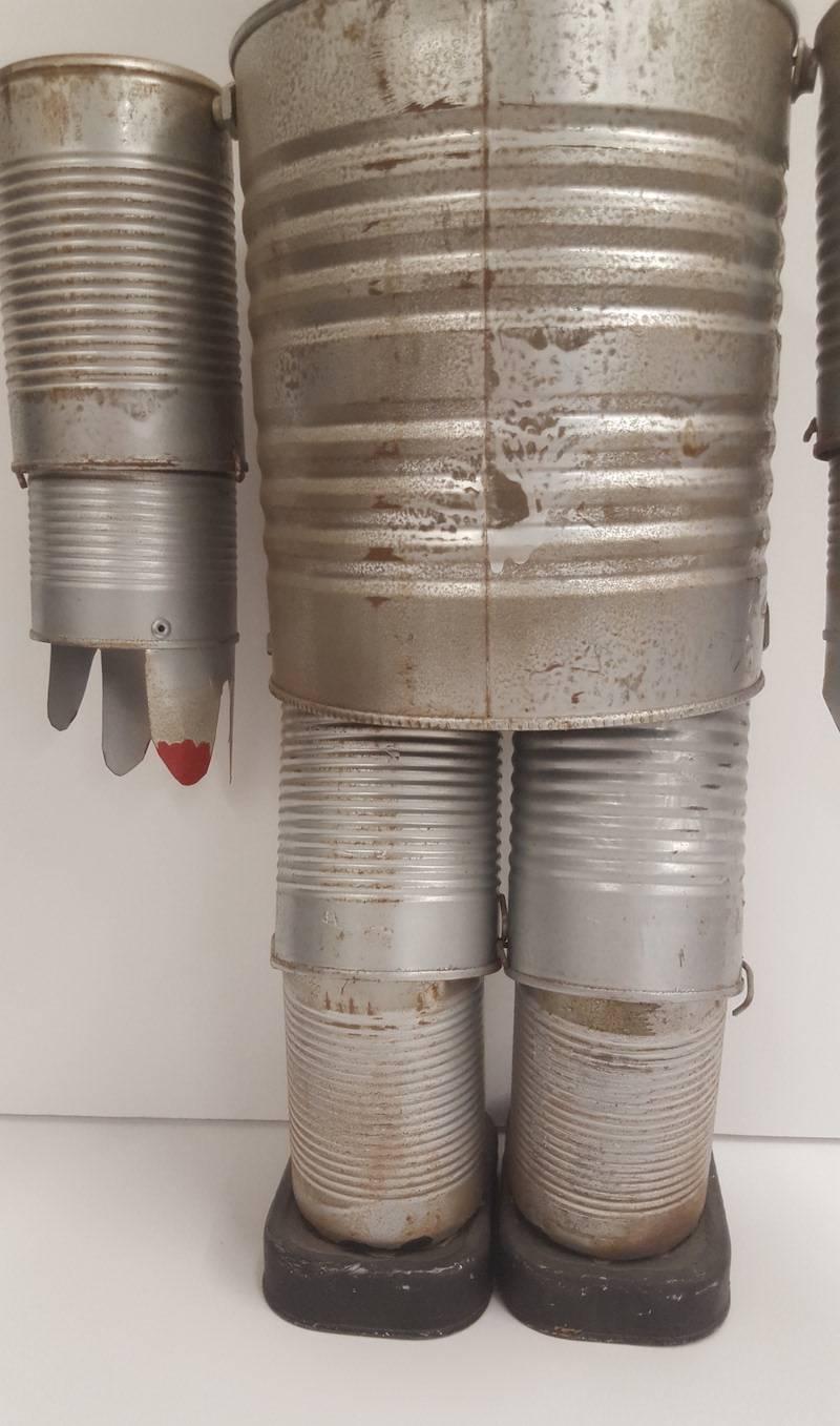 Mid-20th Century Folk Art Figure of the Tin Man from the Wizard of Oz 3
