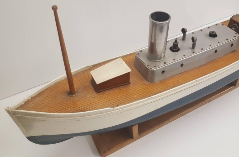 Early 20th Century 'Model' Steam Powered Pond Boat at 1stDibs