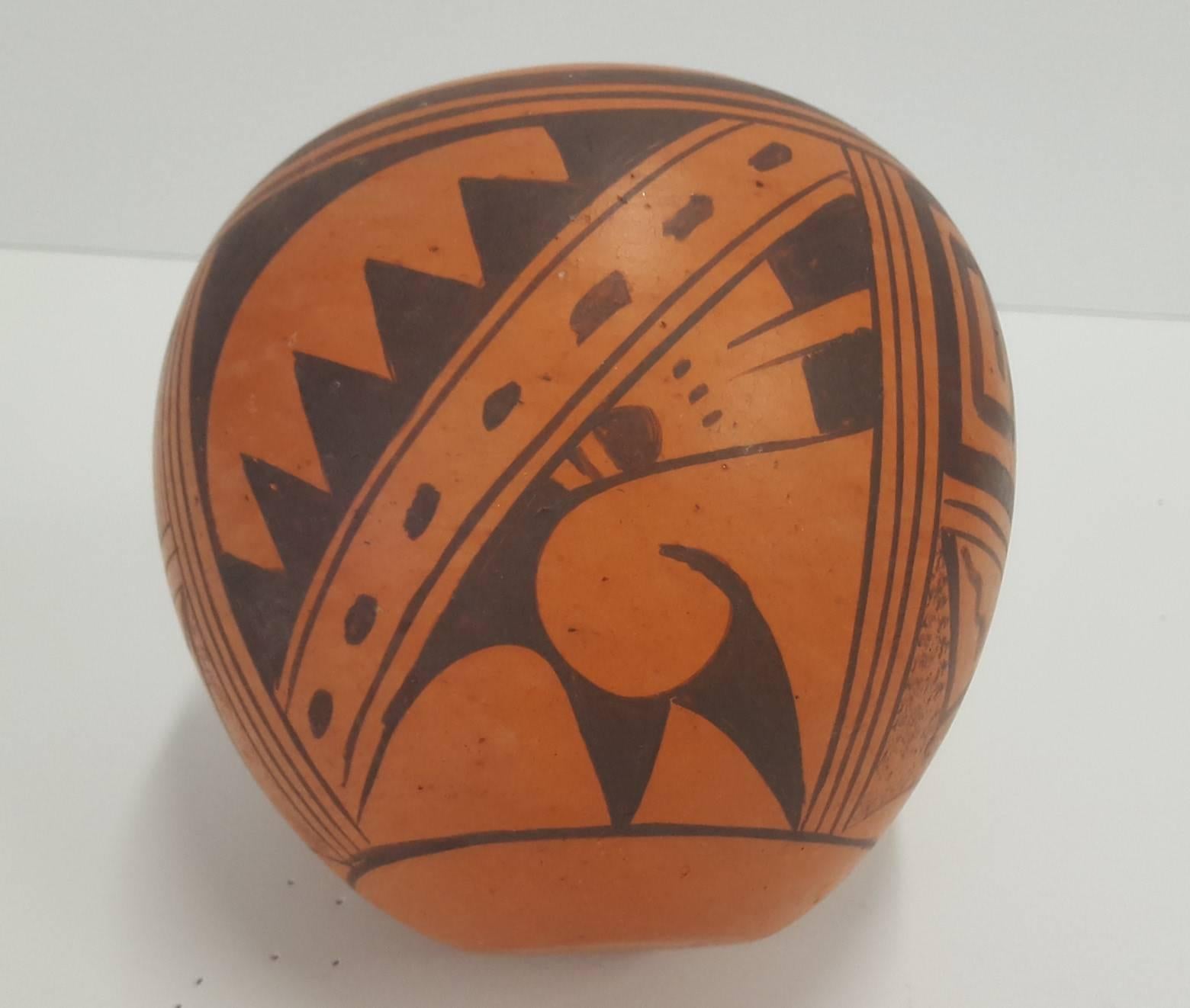 American 20th Century Hopi Bowl by Frieda Poleahla