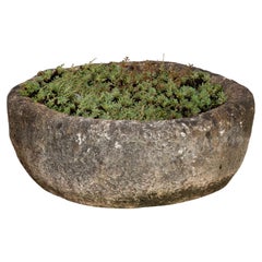 19th Century French Oval Stone Planter