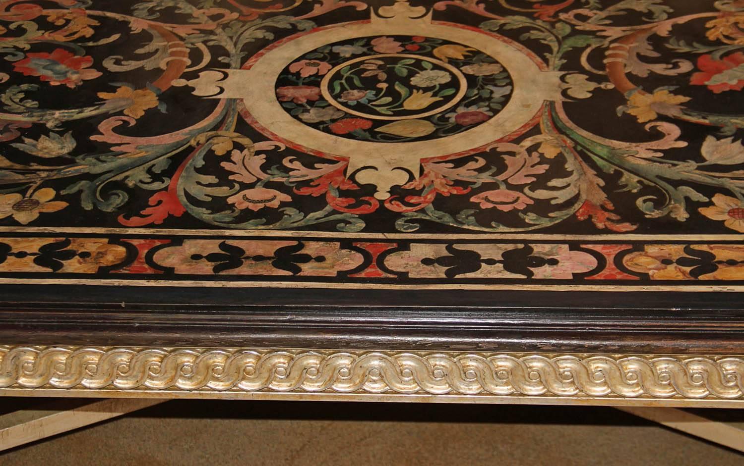 Late 18th Century Italian Florentine Scagliola Coffee Table In Excellent Condition For Sale In San Francisco, CA