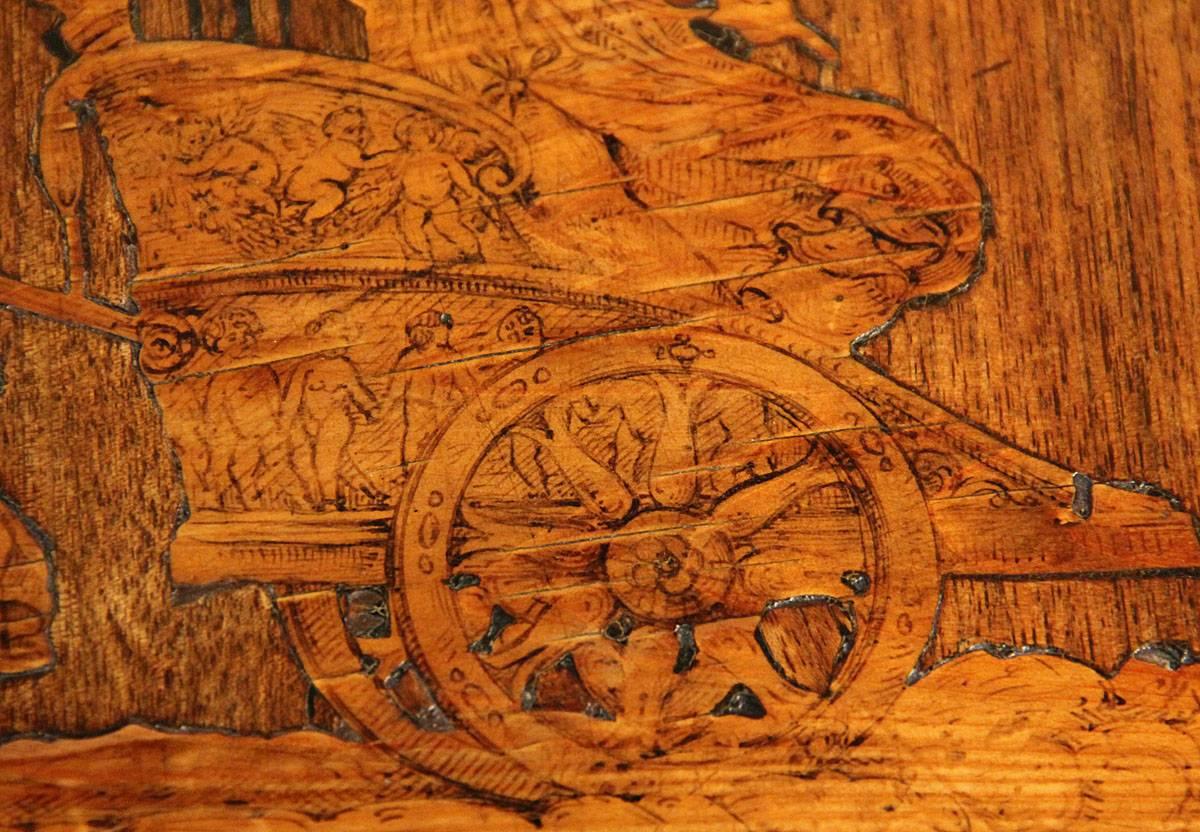 18th Century Milanese Marquetry Center Table For Sale 2