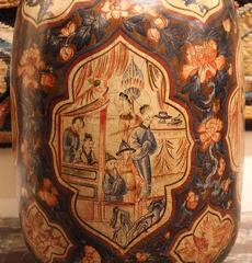 Pair of Mid-19th Century English Papier-Mâché́ Vases
