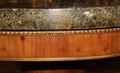 Pair of 19th Century Italian Charles X Scagliola and Cherrywood Center Tables