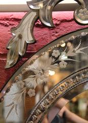 19th Century Oval Venetian Mirror
