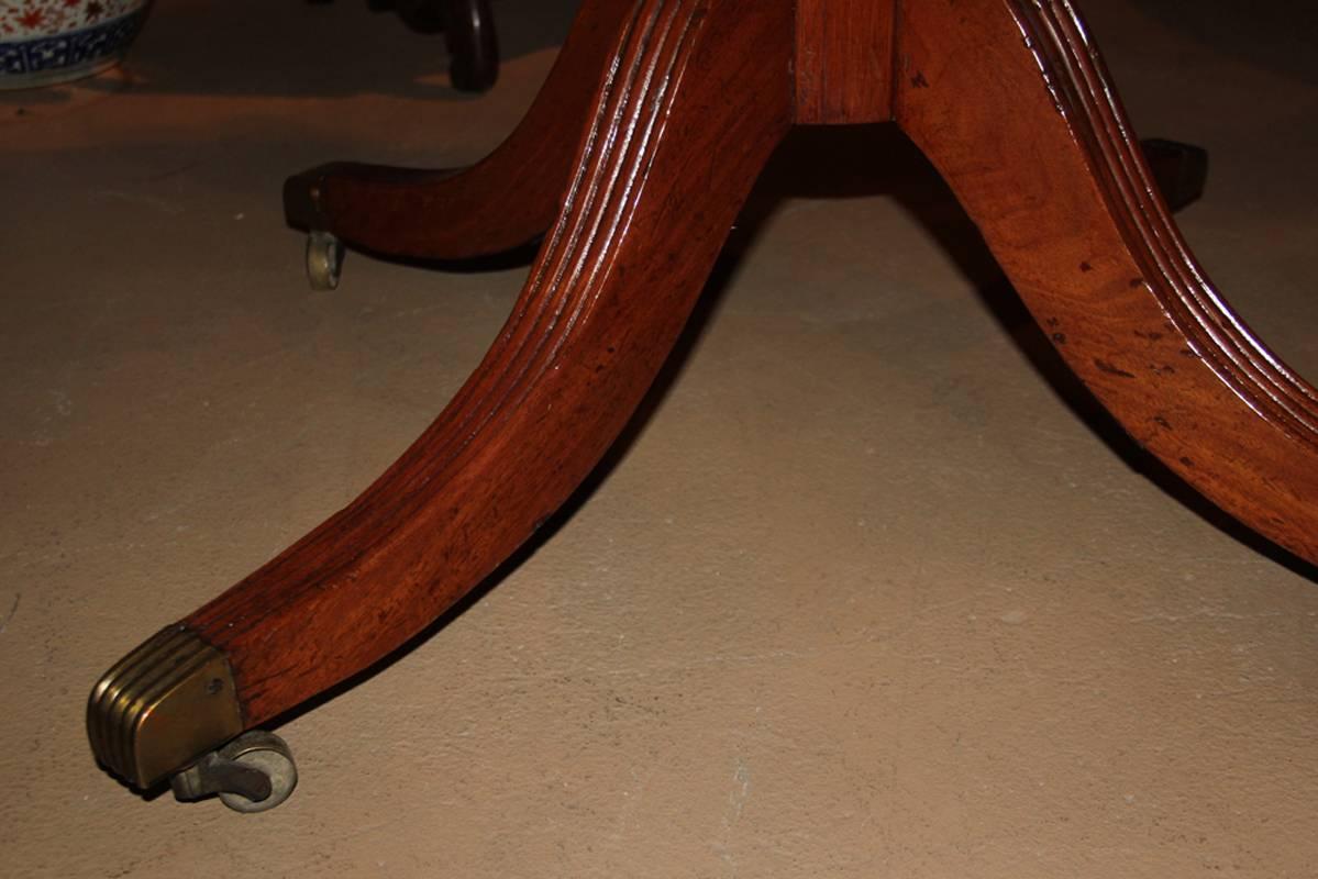 19th Century English Mahogany Drum Table For Sale 3