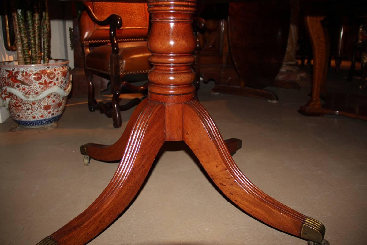 19th Century English Mahogany Drum Table For Sale 2