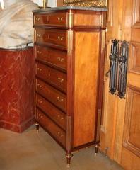 18th Century French Louis XVI Mahogany Semainier