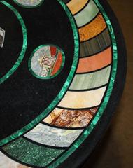 19th Century Italian Empire Mahogany and Micromosaic Specimen Guéridon