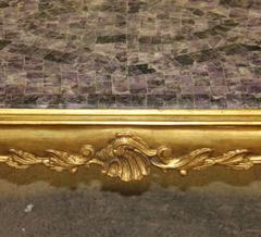 Rare English Blue John Fluorite Crystal Coffee Table