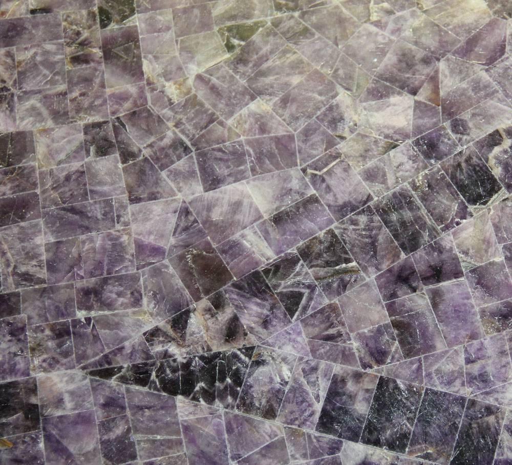 19th Century Rare English Blue John Fluorite Crystal Coffee Table For Sale