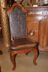 18th Century Portuguese Oak Chair