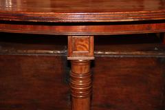 19th Century English Regency Semi-Circular Mahogany Hunt and Wine Display Table
